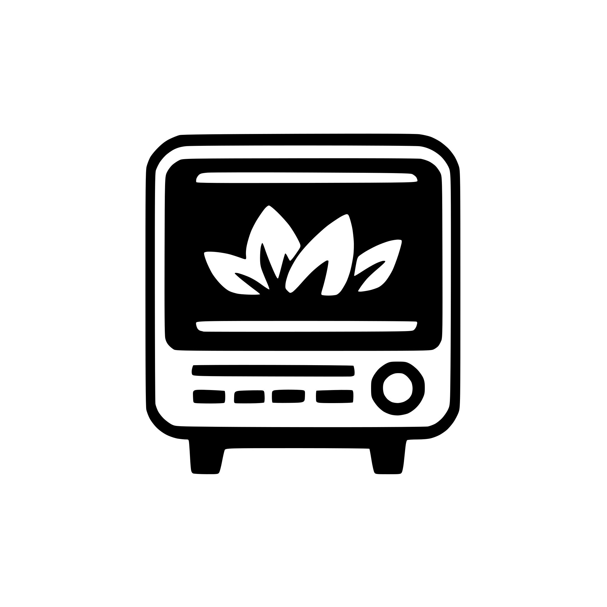 AI-generated SVG of a icon for entertainment video watching app with the name "FETA"