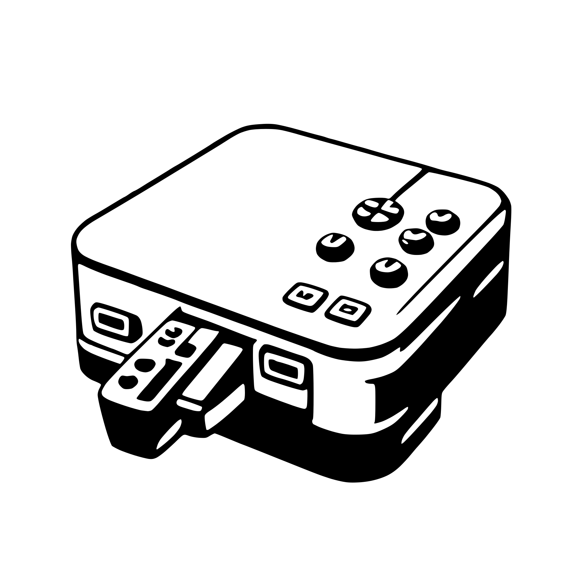 AI-generated SVG of a game console