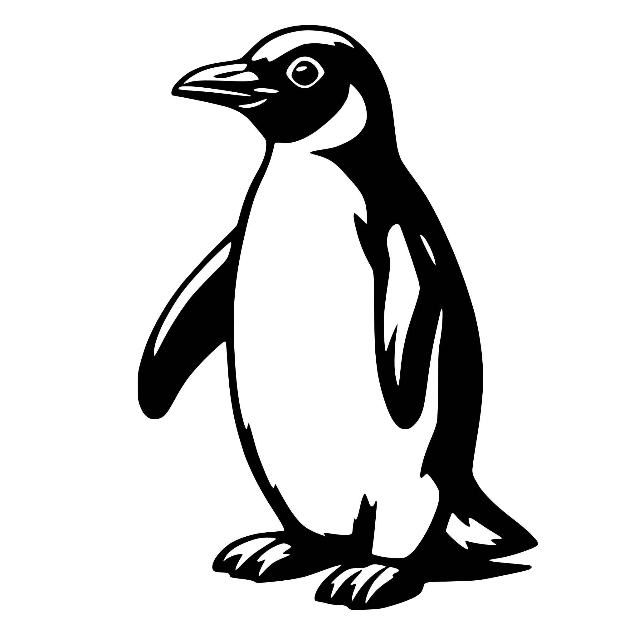 AI-generated SVG of 'penguin'