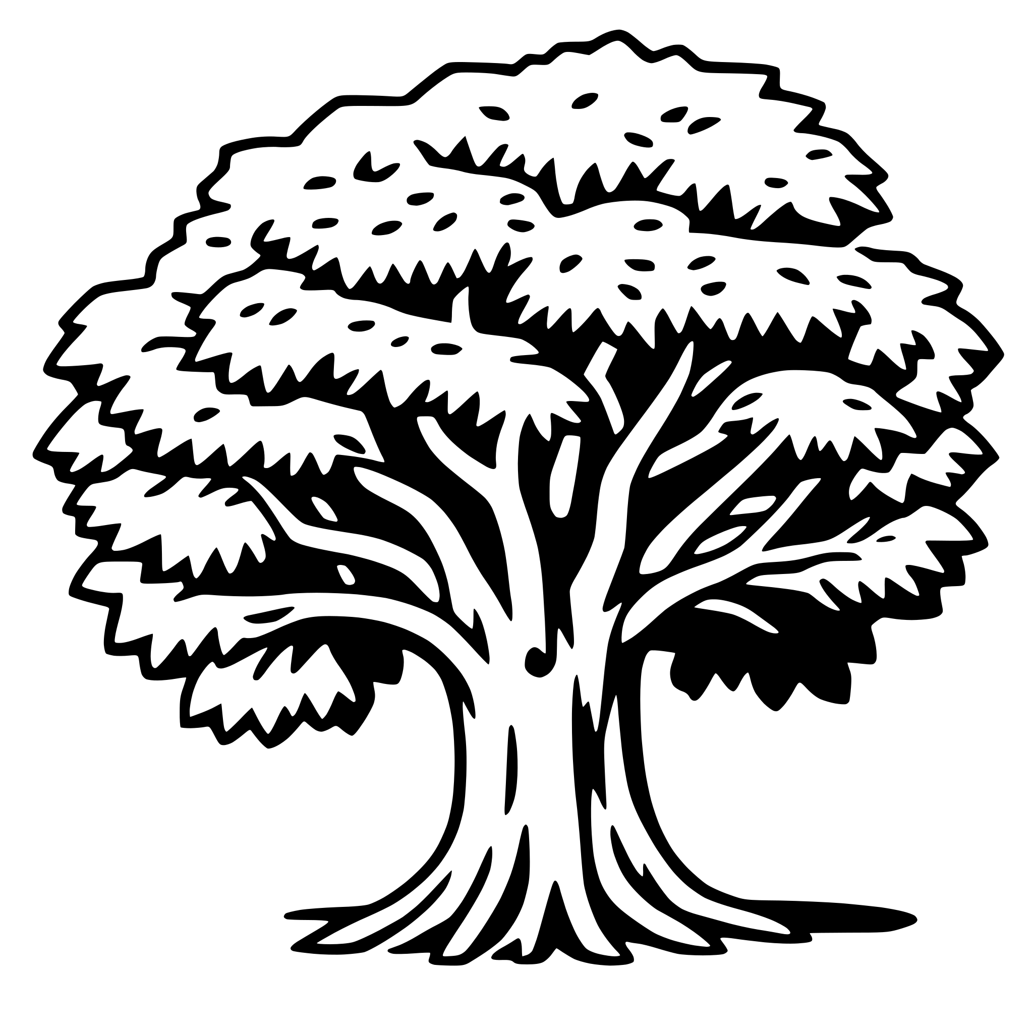 AI-generated SVG of 'banyan tree'