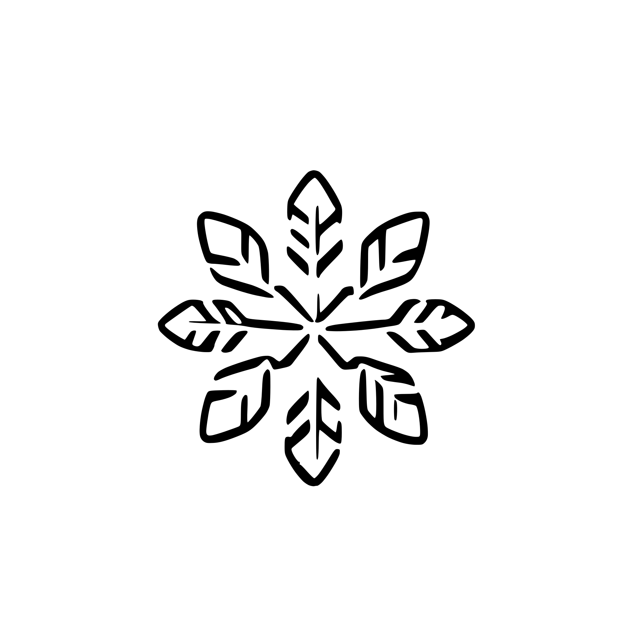 AI-generated SVG of a christmas snow flake