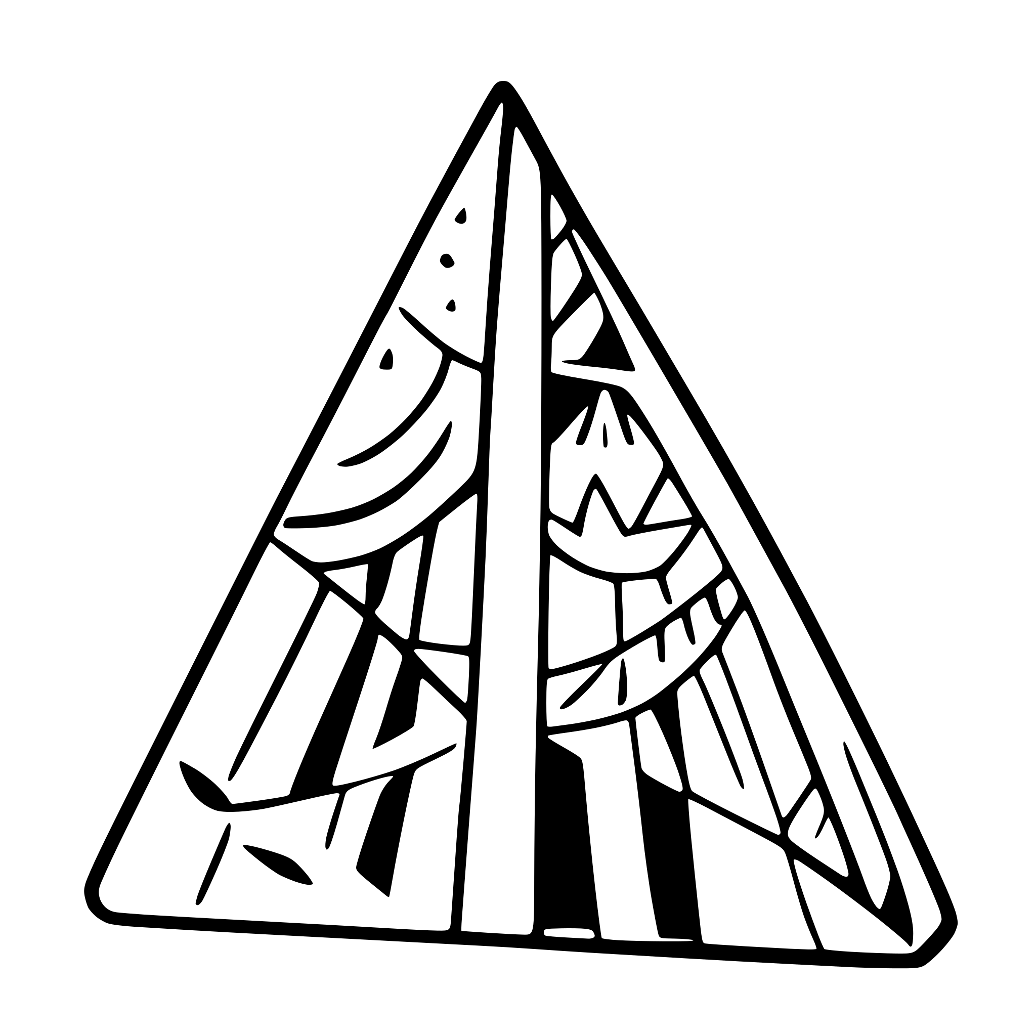 AI-generated SVG of a triangle, sun, ornament