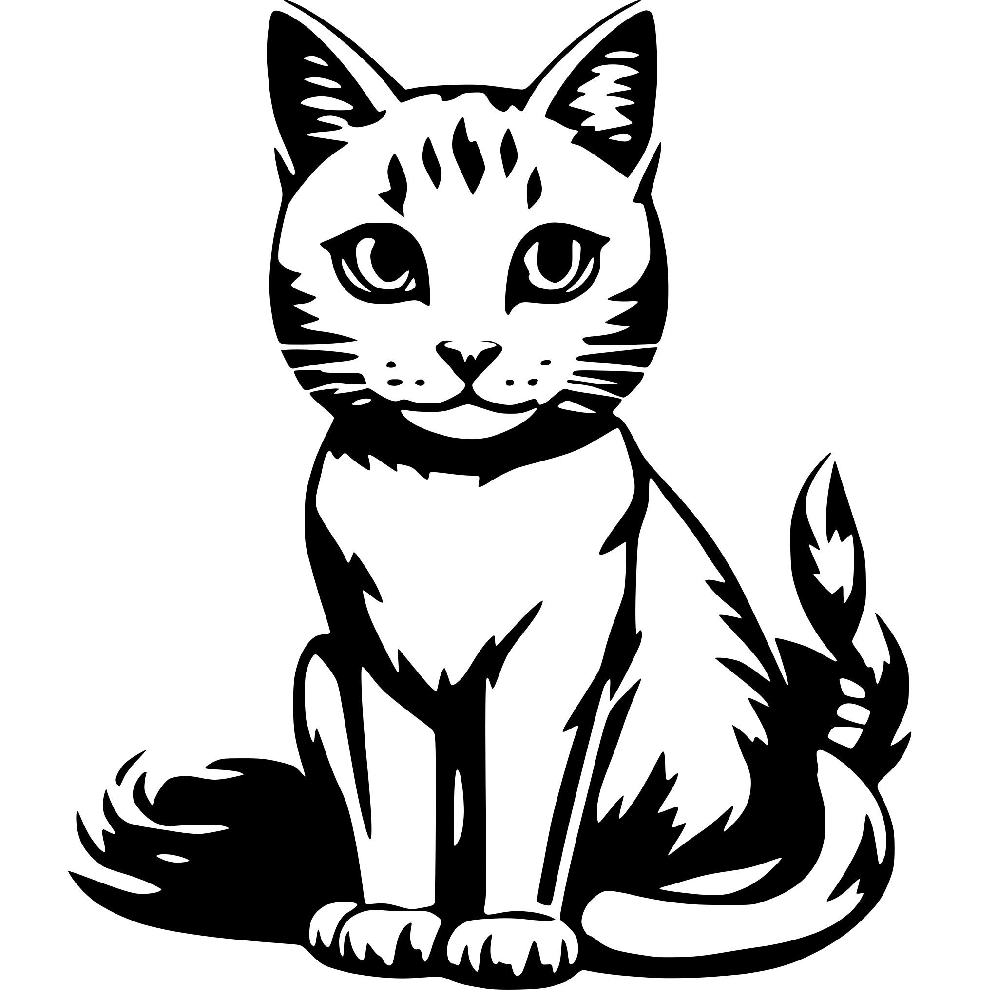 AI-generated SVG of '我要一个彩色的大肥猫'