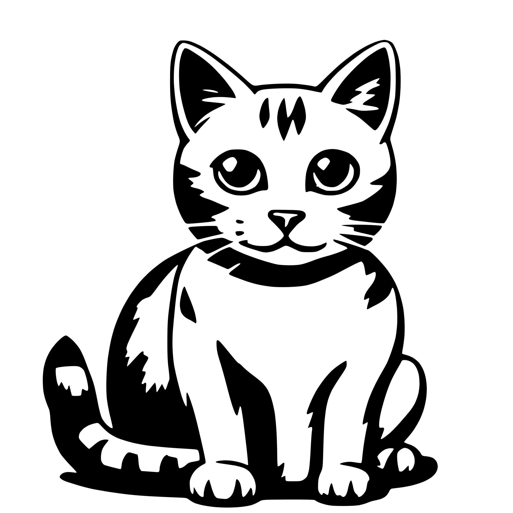 AI-generated SVG of 'cat'