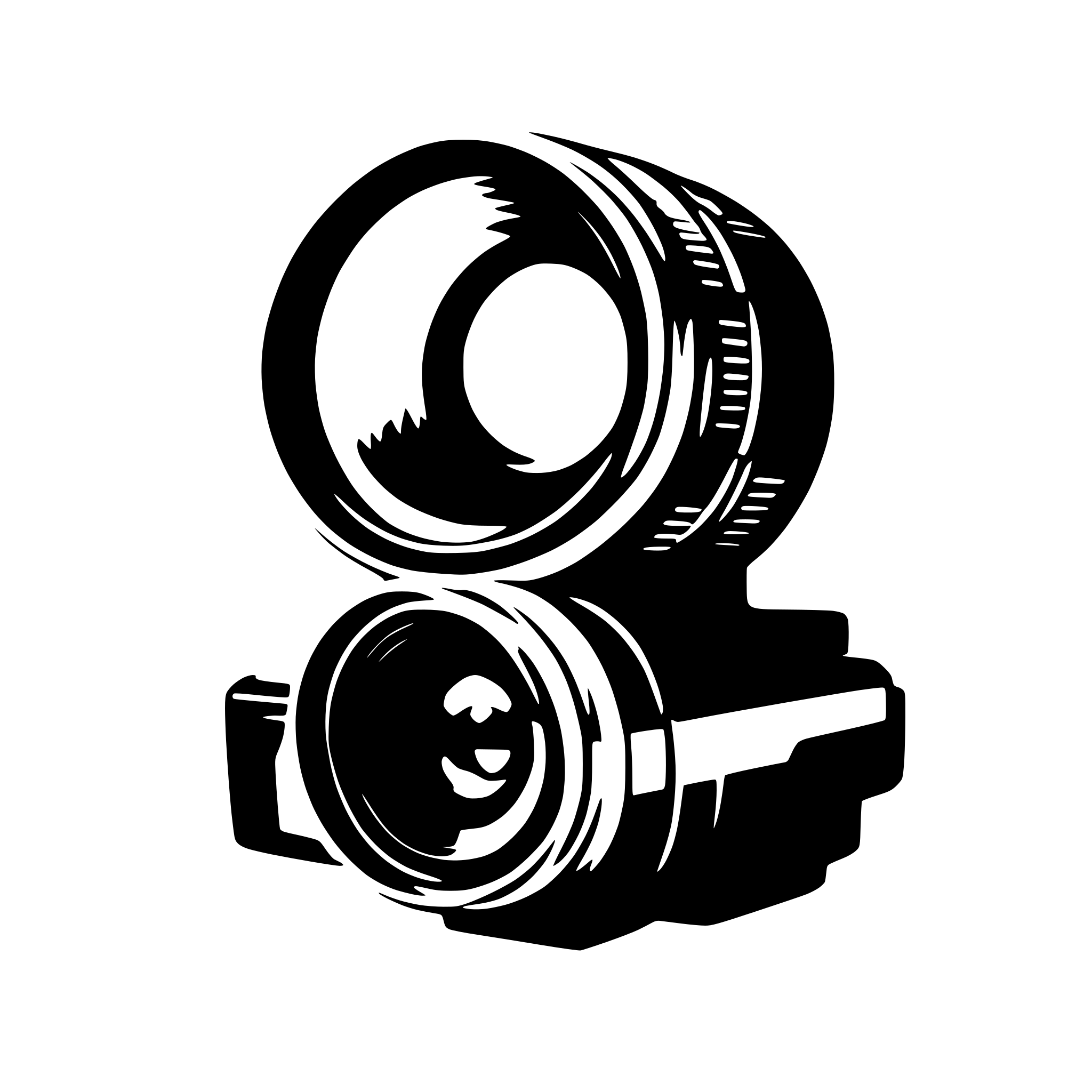 AI-generated SVG of 'camera lens'