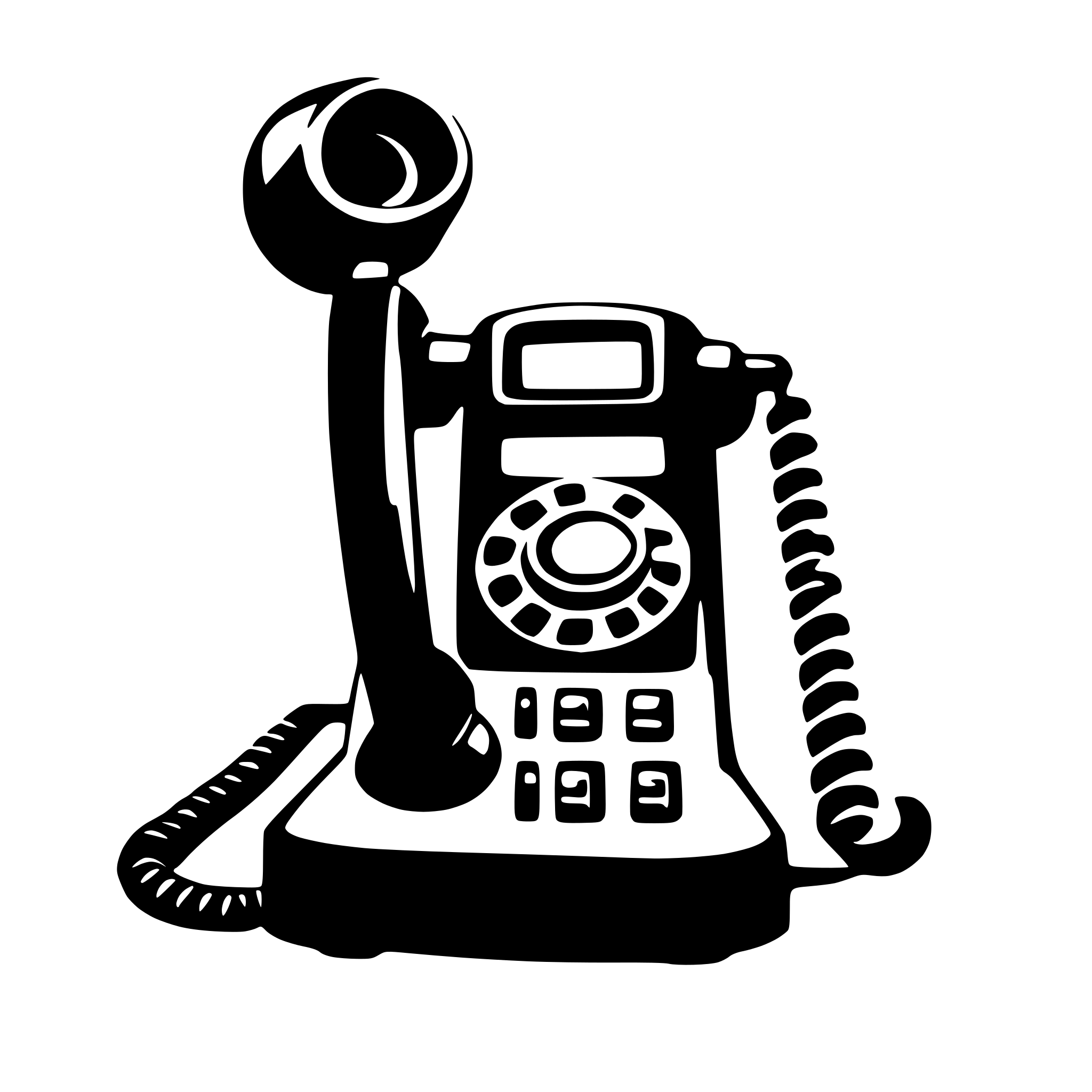 AI-generated SVG of 'a telephone'