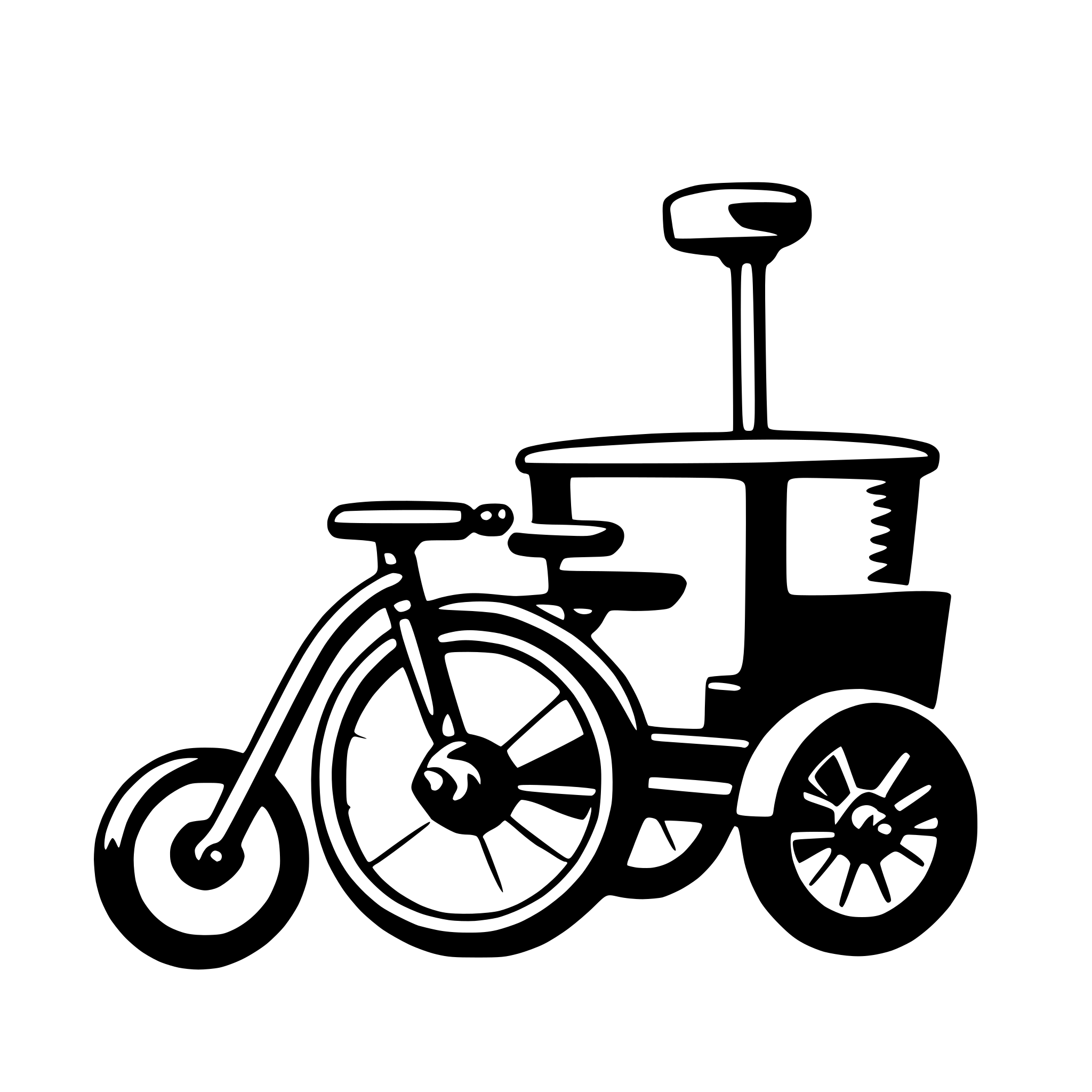 AI-generated SVG of a tricycle