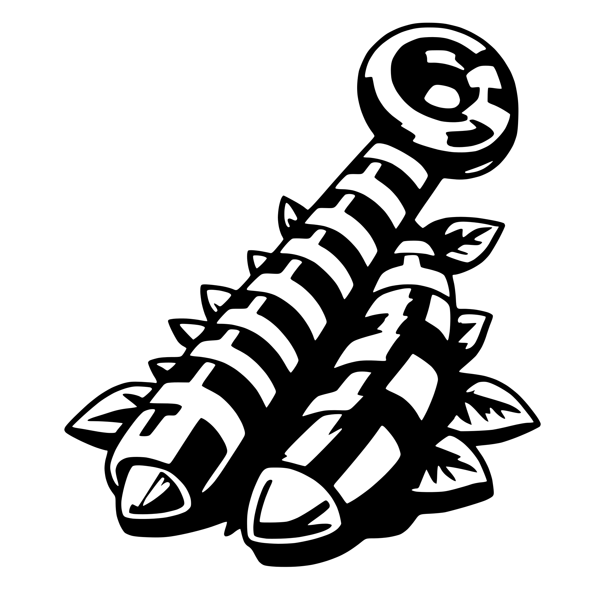 AI-generated SVG of a candy cane