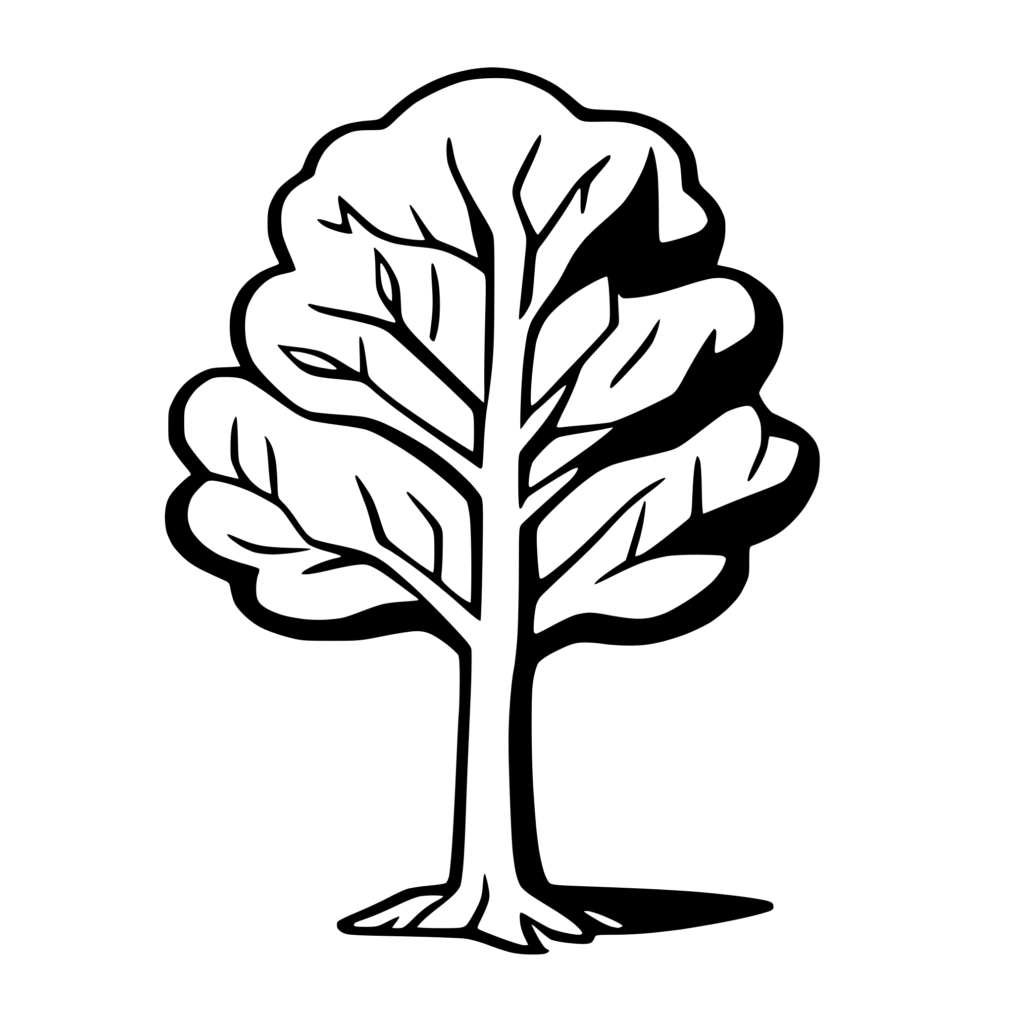 AI-generated SVG of a tree