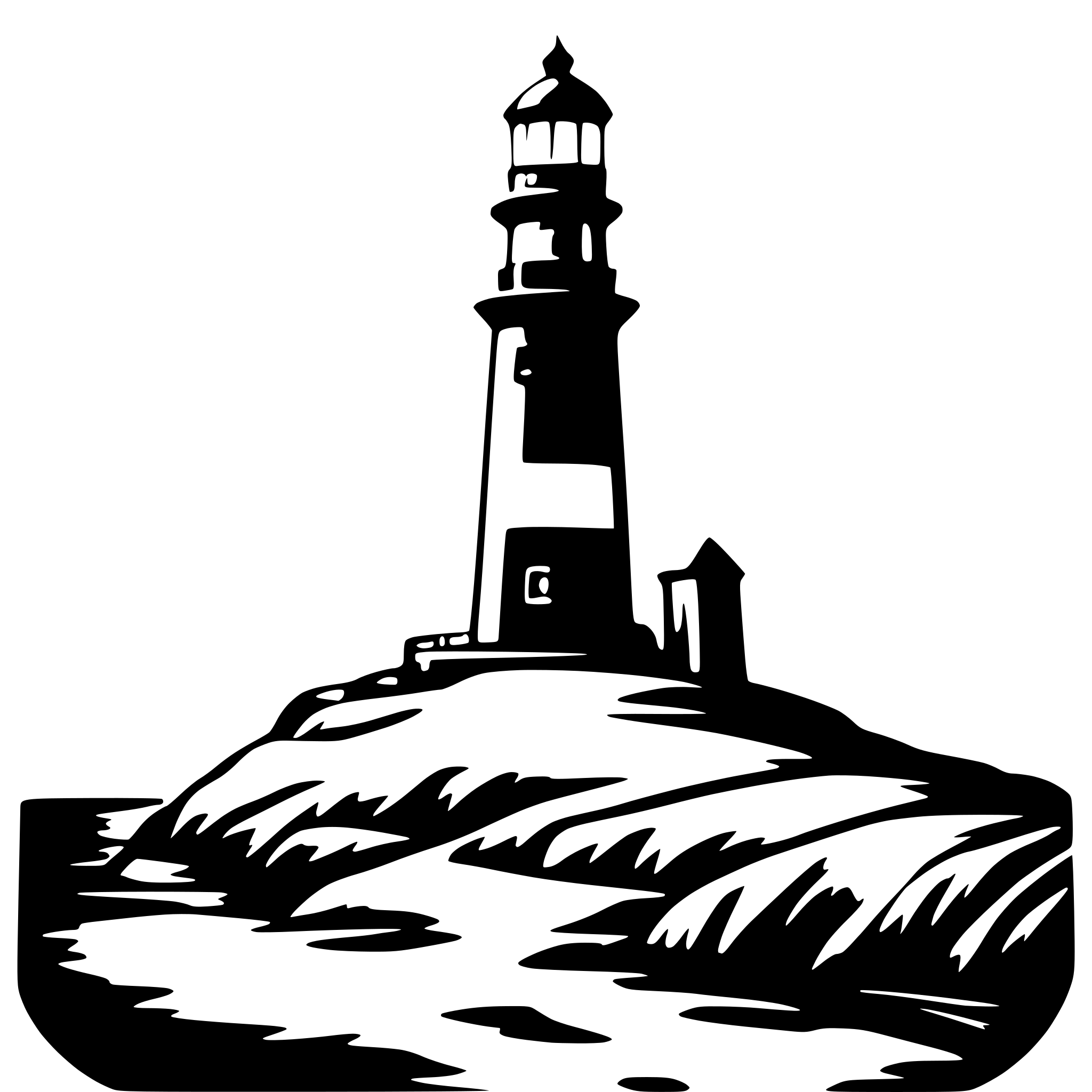 AI-generated SVG of a lighthouse