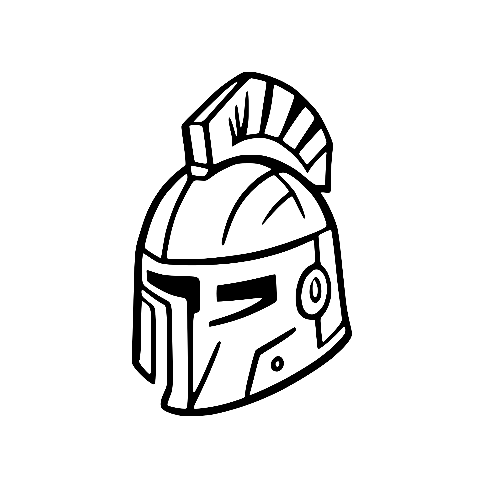 AI-generated SVG of 'gladiator helmet'