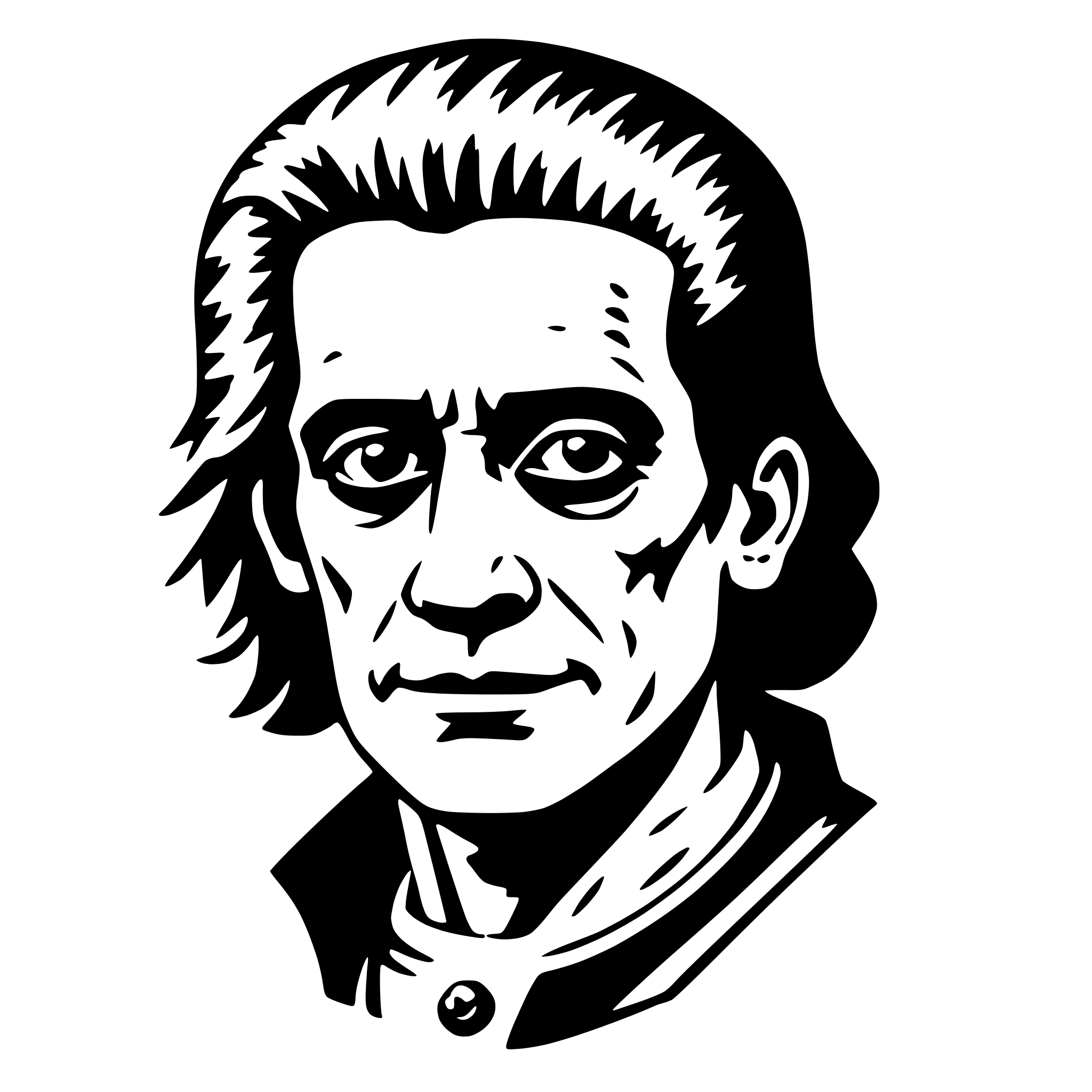 AI-generated SVG of a frankenstein