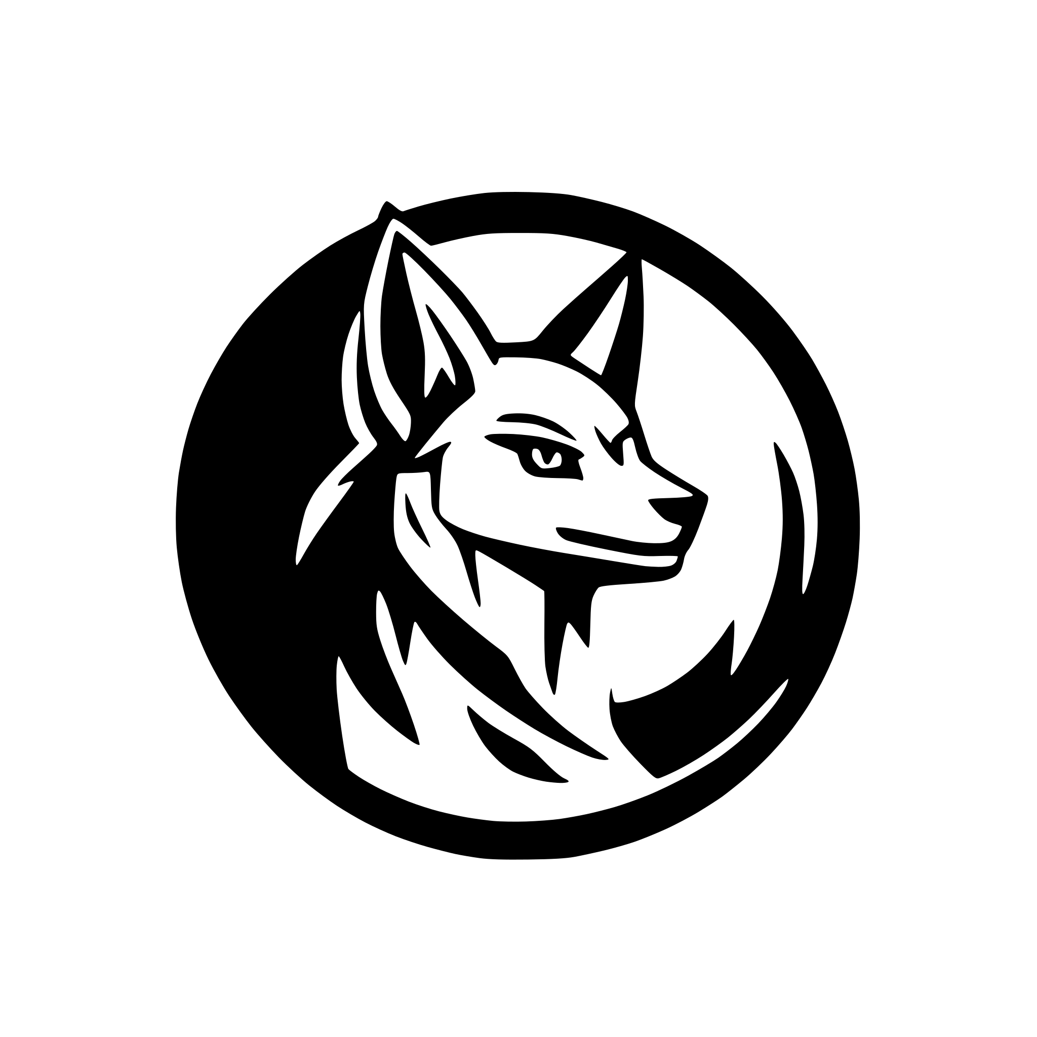 AI-generated SVG of 'Coyote'