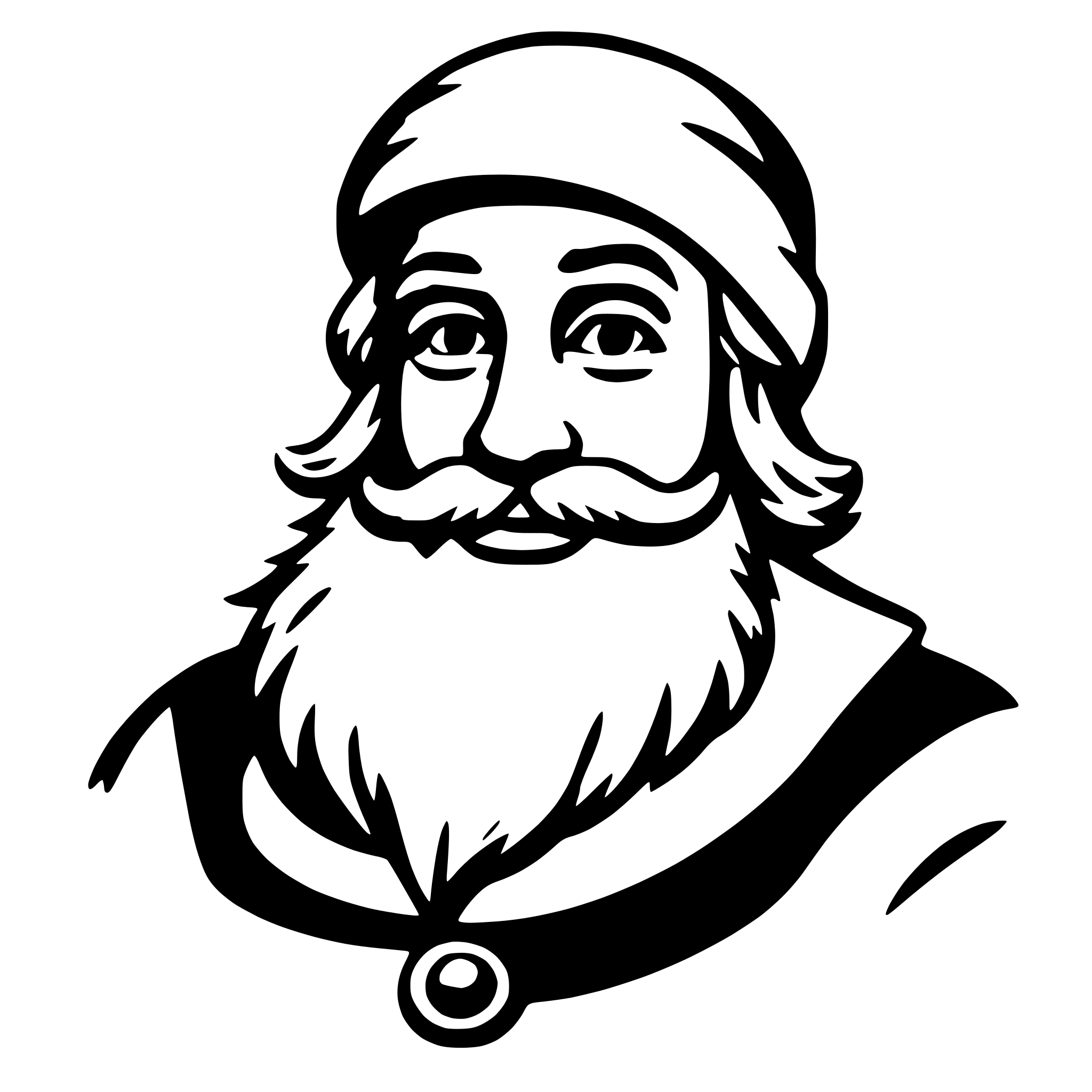 AI-generated SVG of 'santa claus'