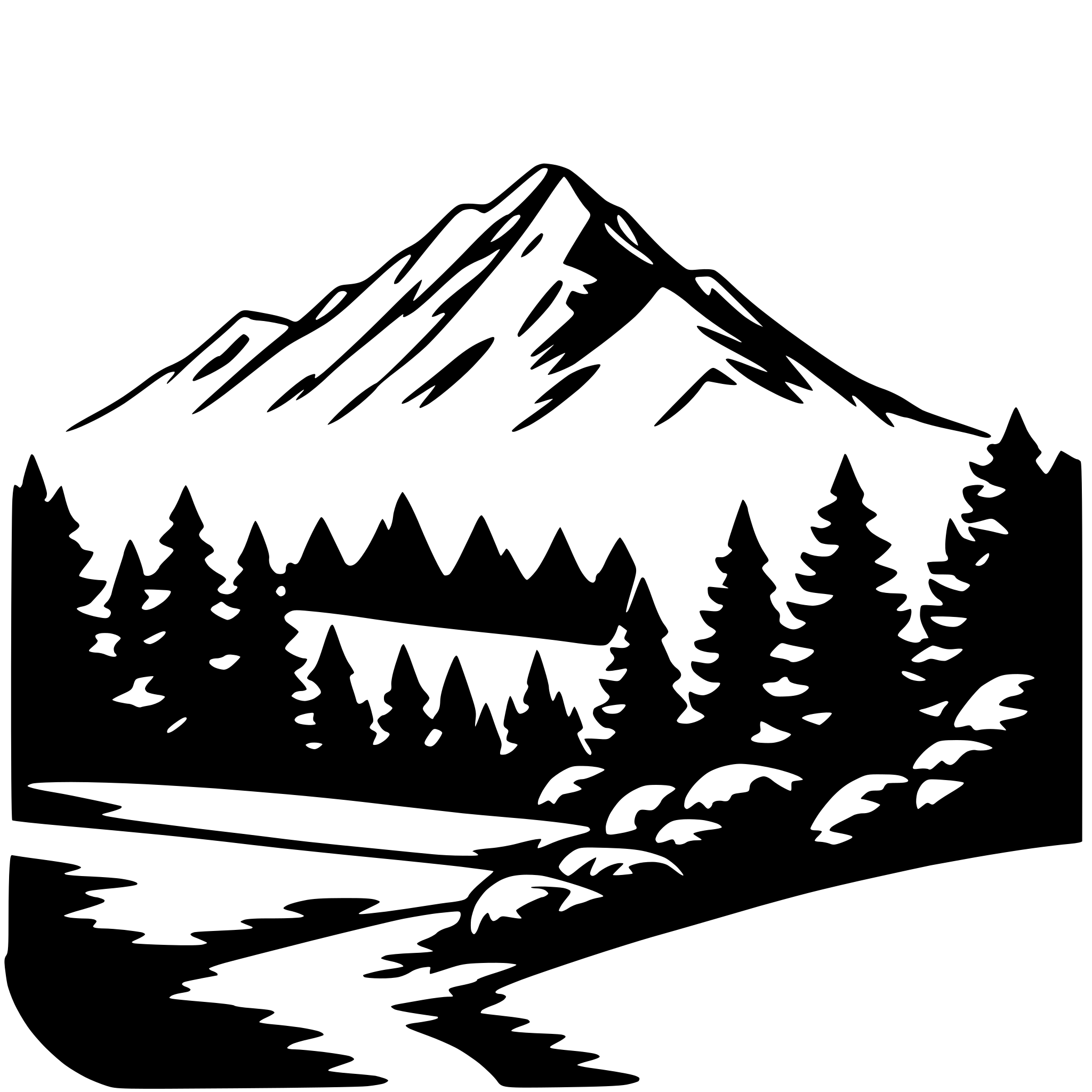 AI-generated SVG of 'mountain range'