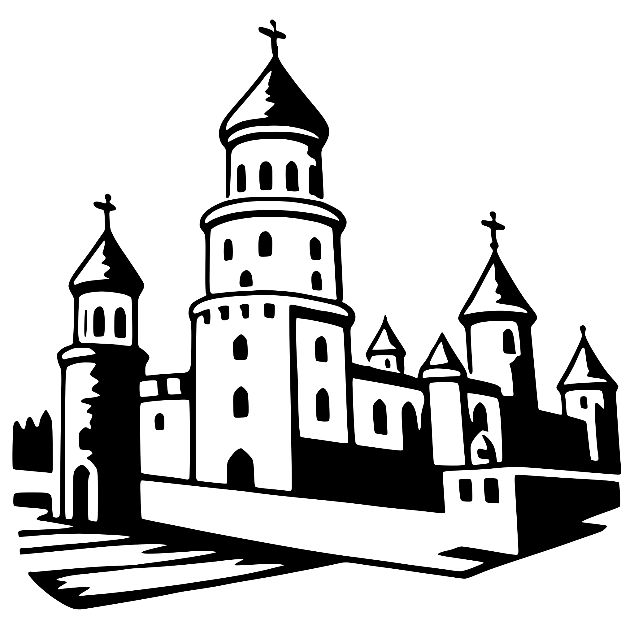 AI-generated SVG of a kremlin