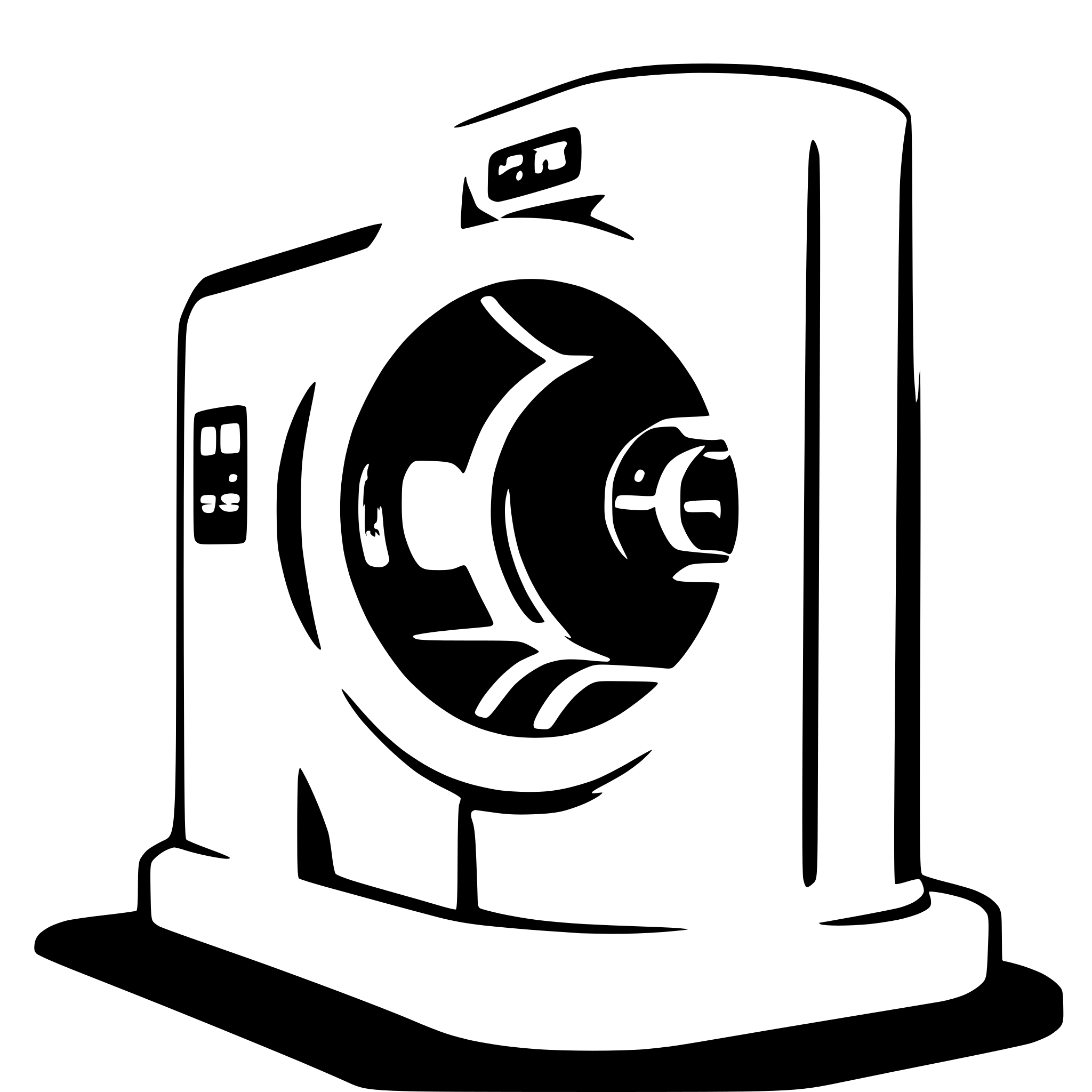 AI-generated SVG of a A simple logo of a CT scanner powered by AI AI-generated SVG of a A simple logo of a CT scanner powered by AI