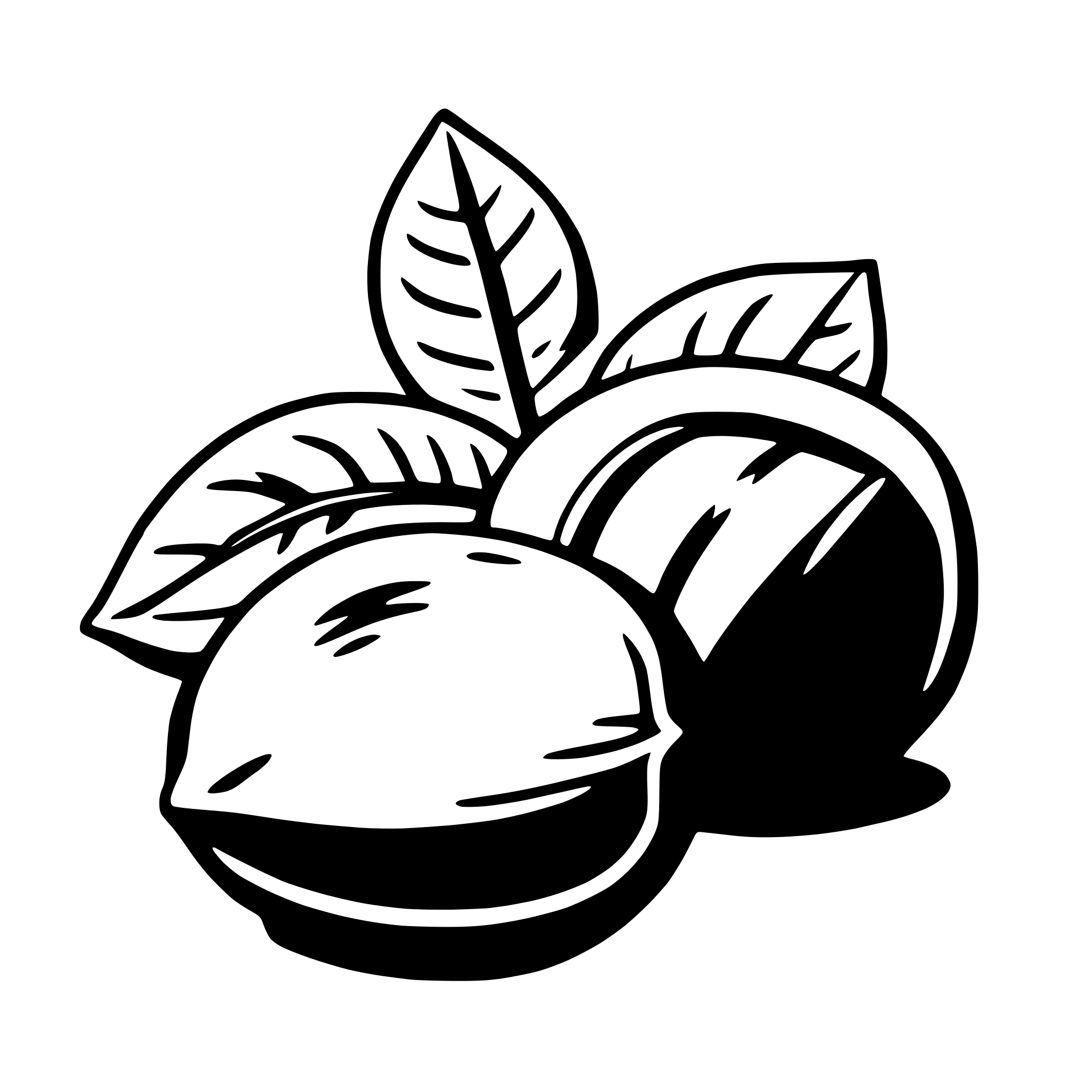 AI-generated SVG of a hazelnut