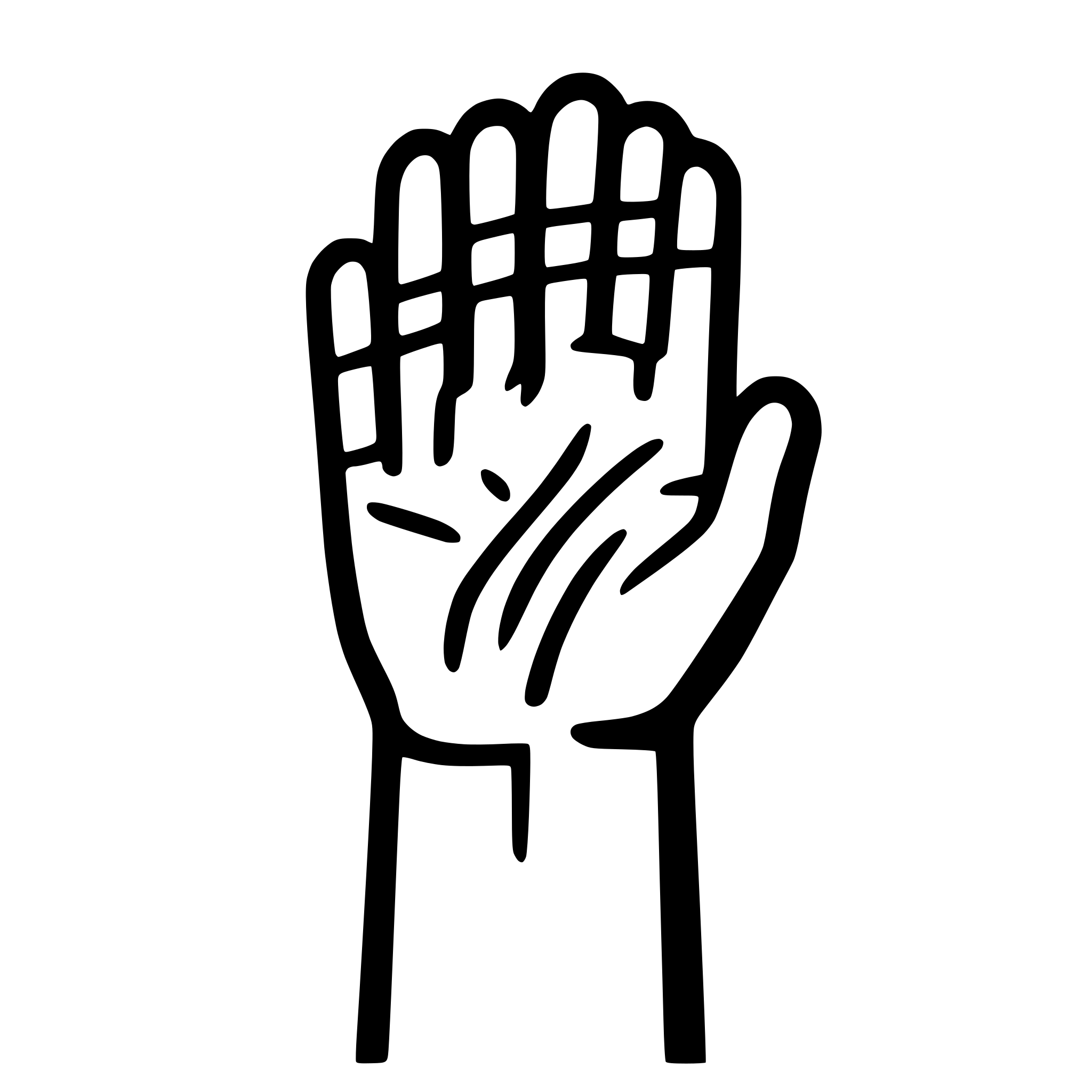 AI-generated SVG of a - Open palm facing forward, fingers slightly spread    - Clean, minimalist line art style    - 80x80dp size, 24x24 viewBox    - Use stroke-only design (no fill) with 2dp stroke width    - Rounded line caps and joins    - Show palm lines subtly for scanning context    - Professional, medical-grade scanner aesthetic. - Color: Use currentColor or stroke="#00BCD4" (turquoise theme) - Style: Modern, clean line art (not filled shapes) - Stroke width: 2dp for good visibility - Line caps: rounded - Line