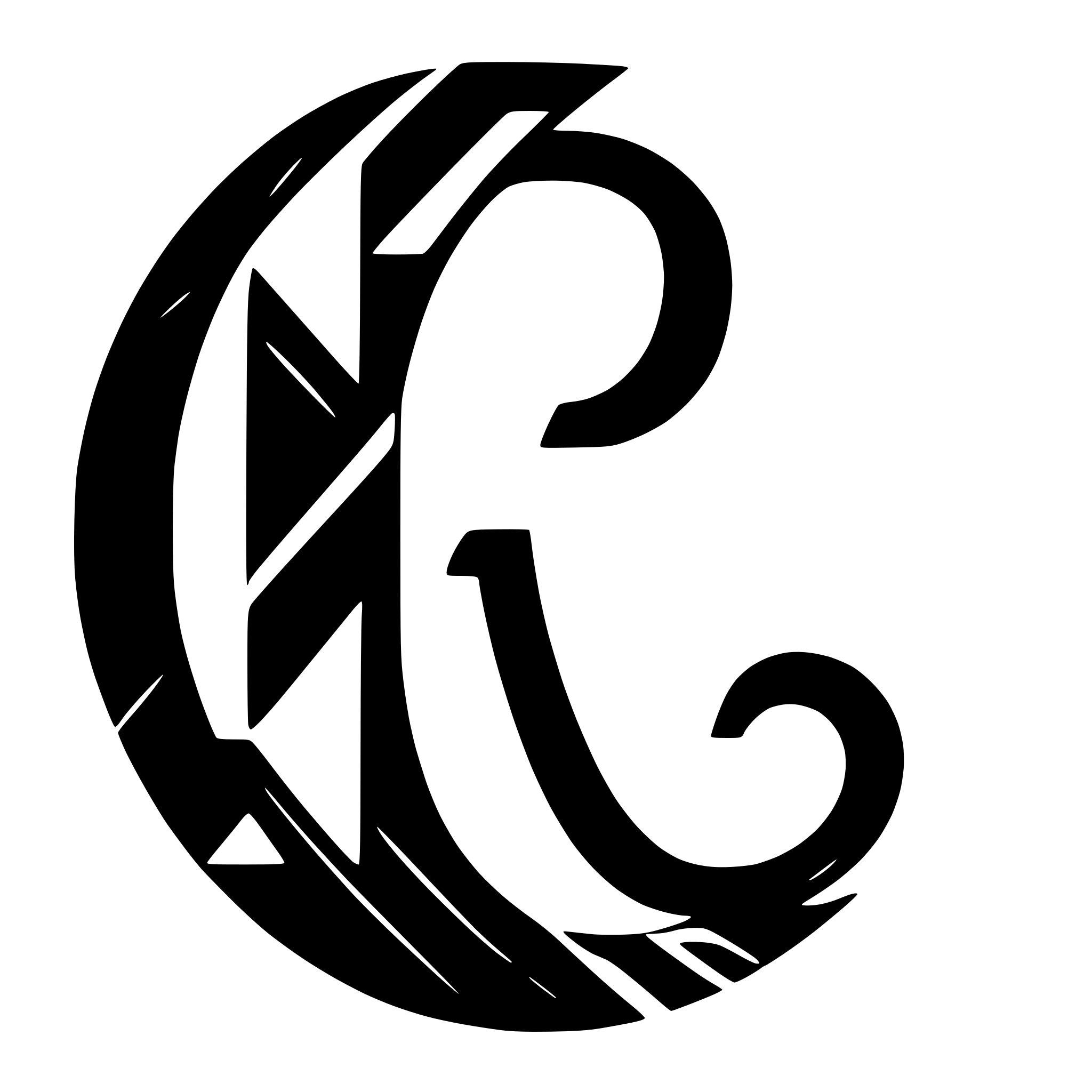 AI-generated SVG of 'letter M. elegant geometric'