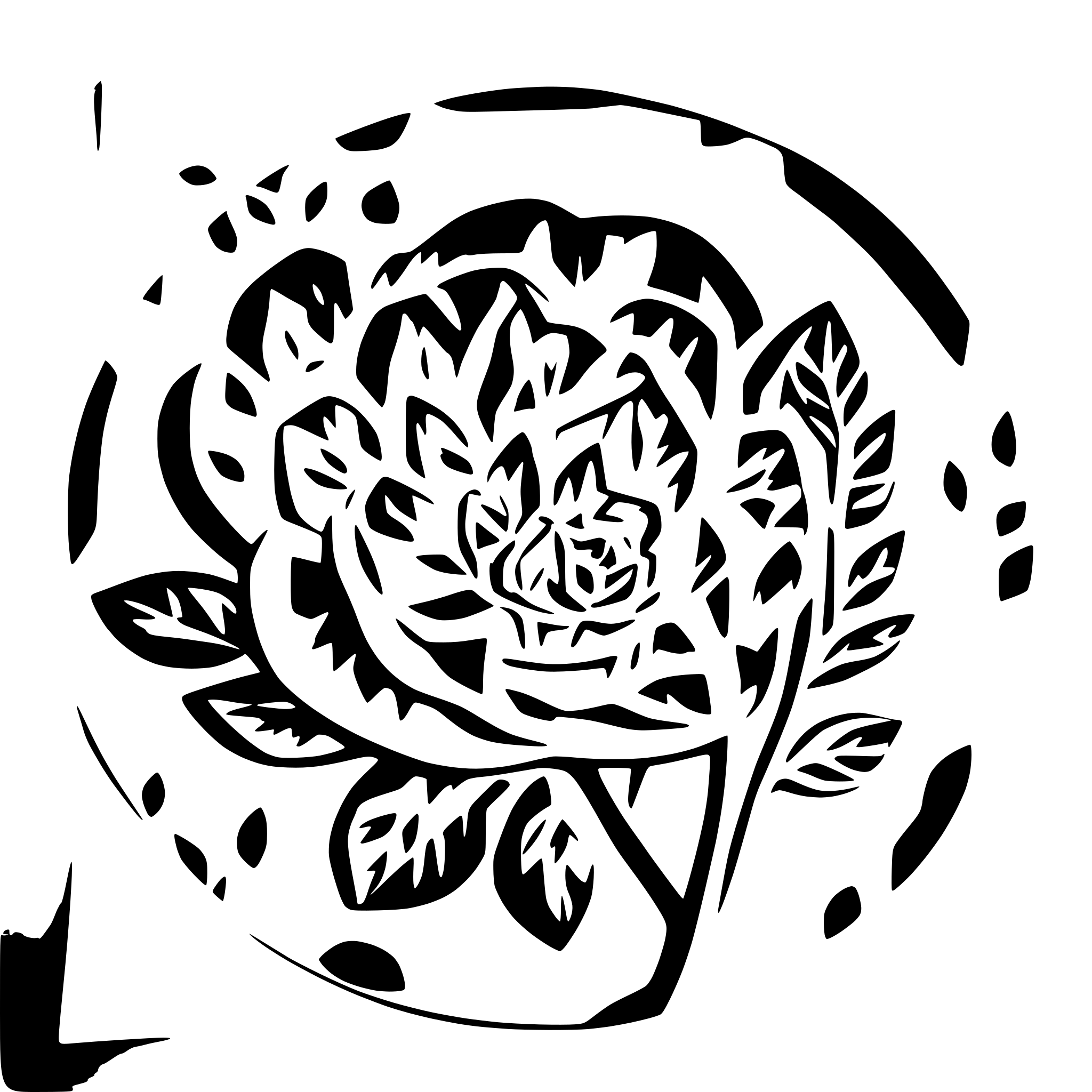 AI-generated SVG of a rose