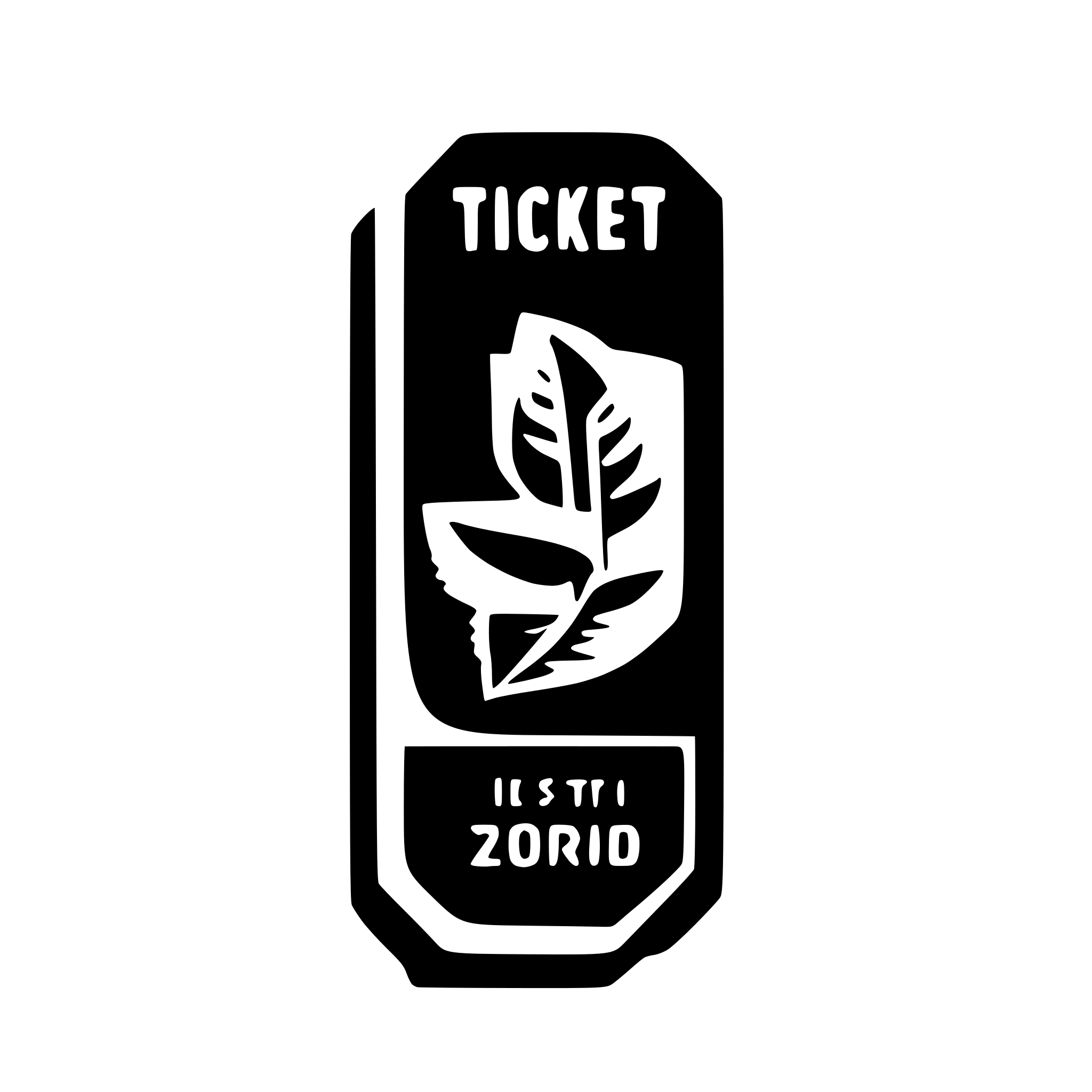 AI-generated SVG of a ticket