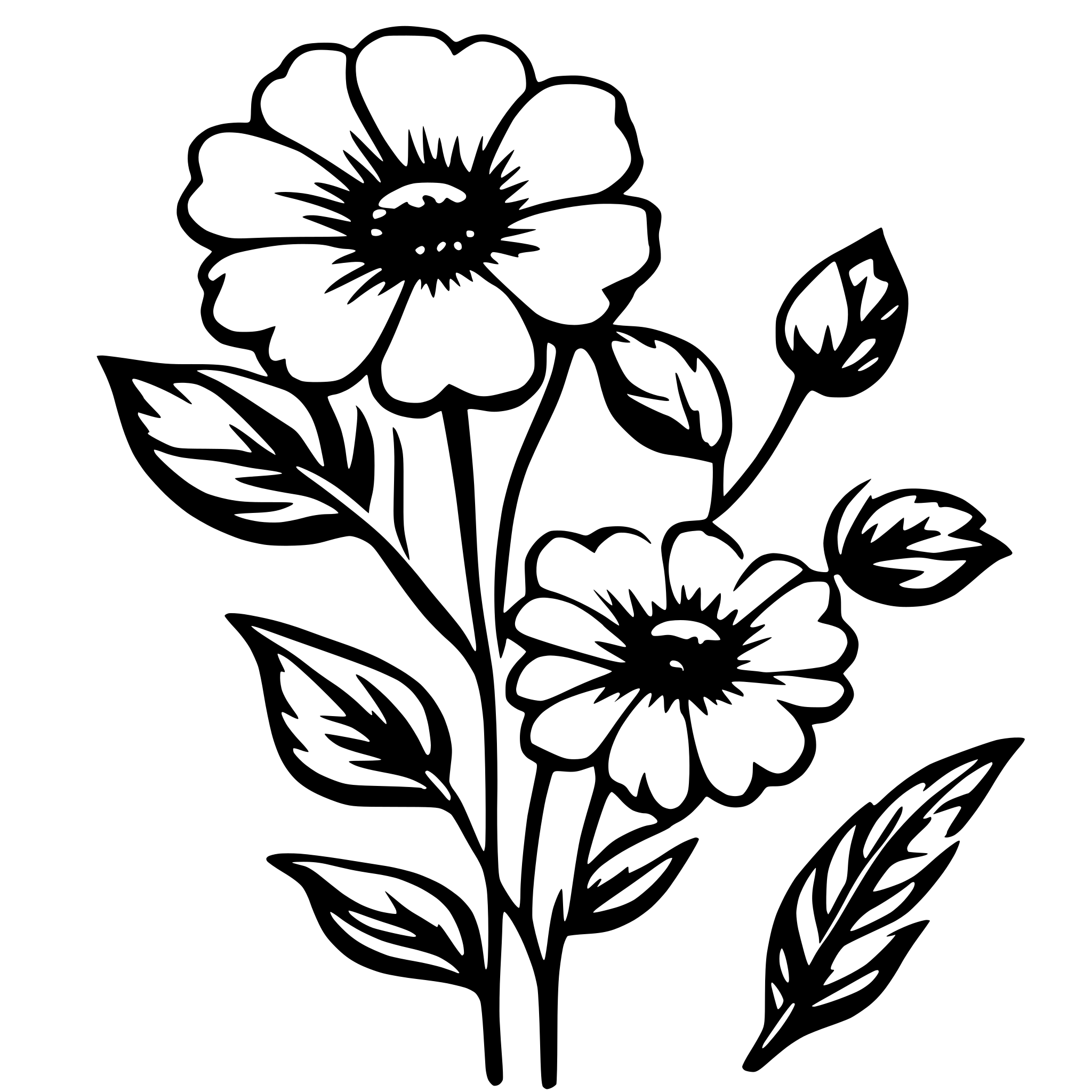 AI-generated SVG of 'Seamless Floral Pattern'