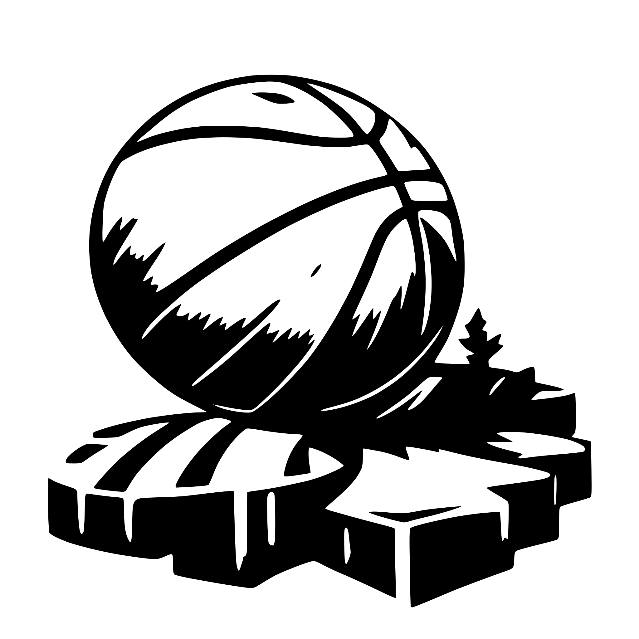 AI-generated SVG of 'Basketball theme cutouts and engraving'
