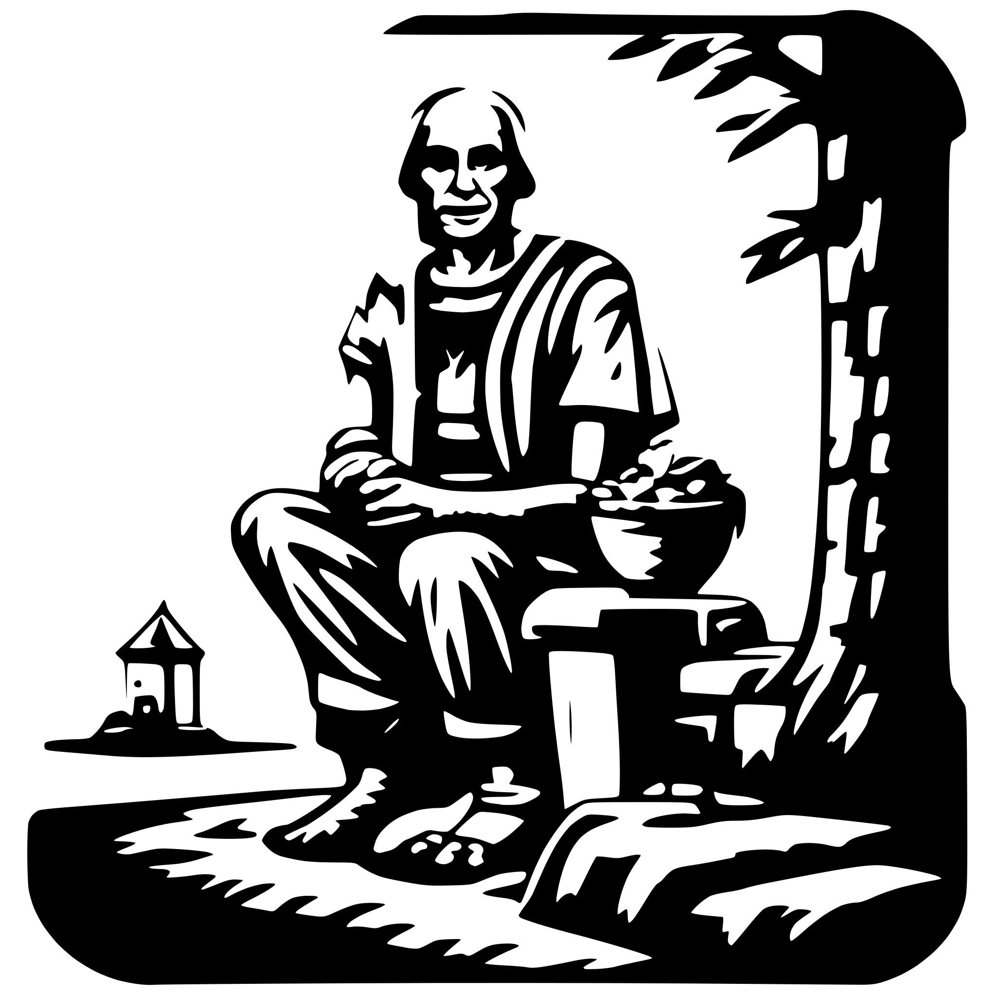 AI-generated SVG of 'old samauri'