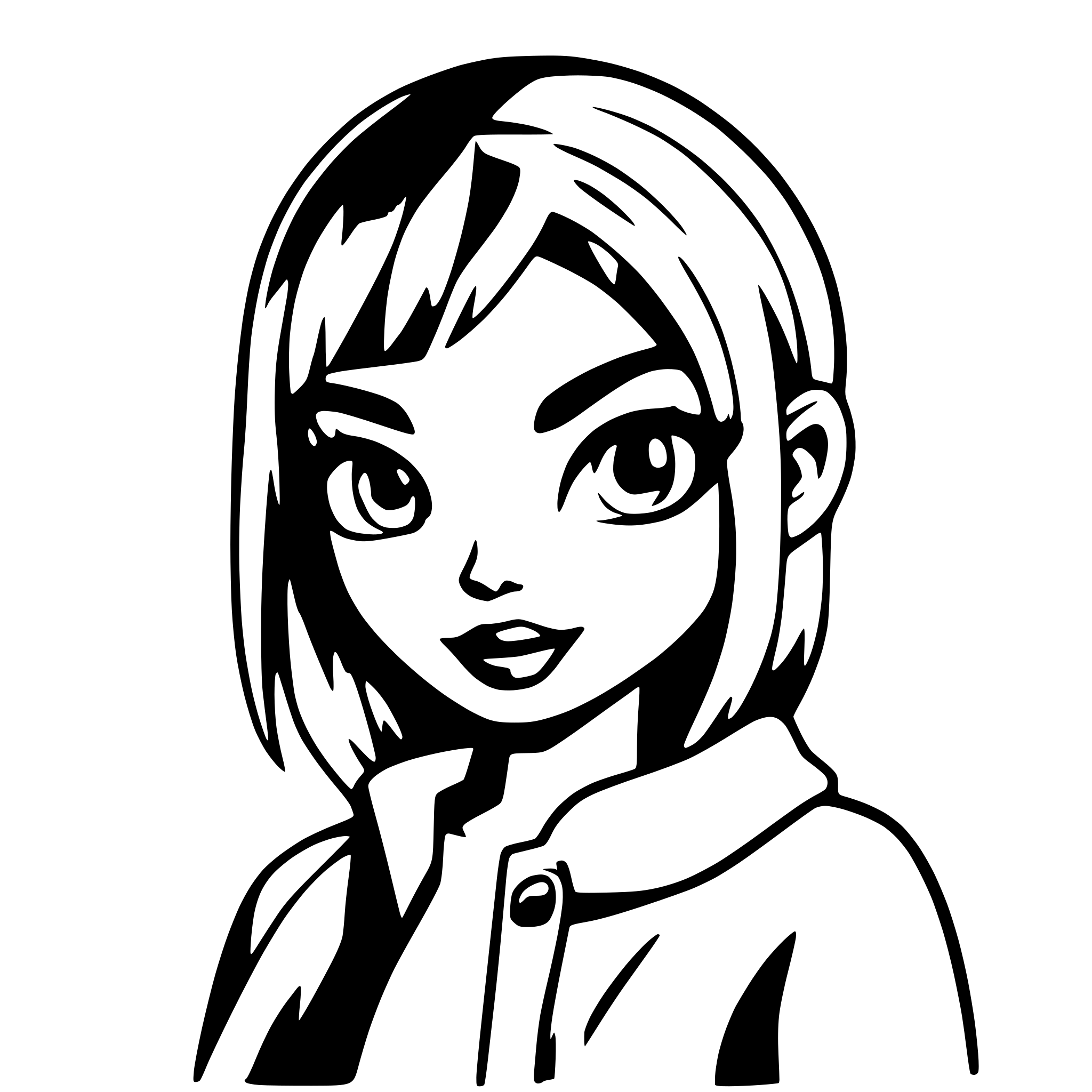 AI-generated SVG of a doe eyes cartoon