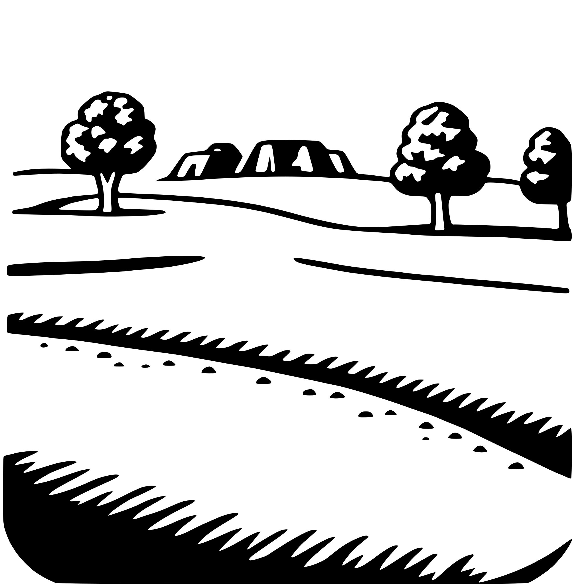 AI-generated SVG of a cahokia mounds