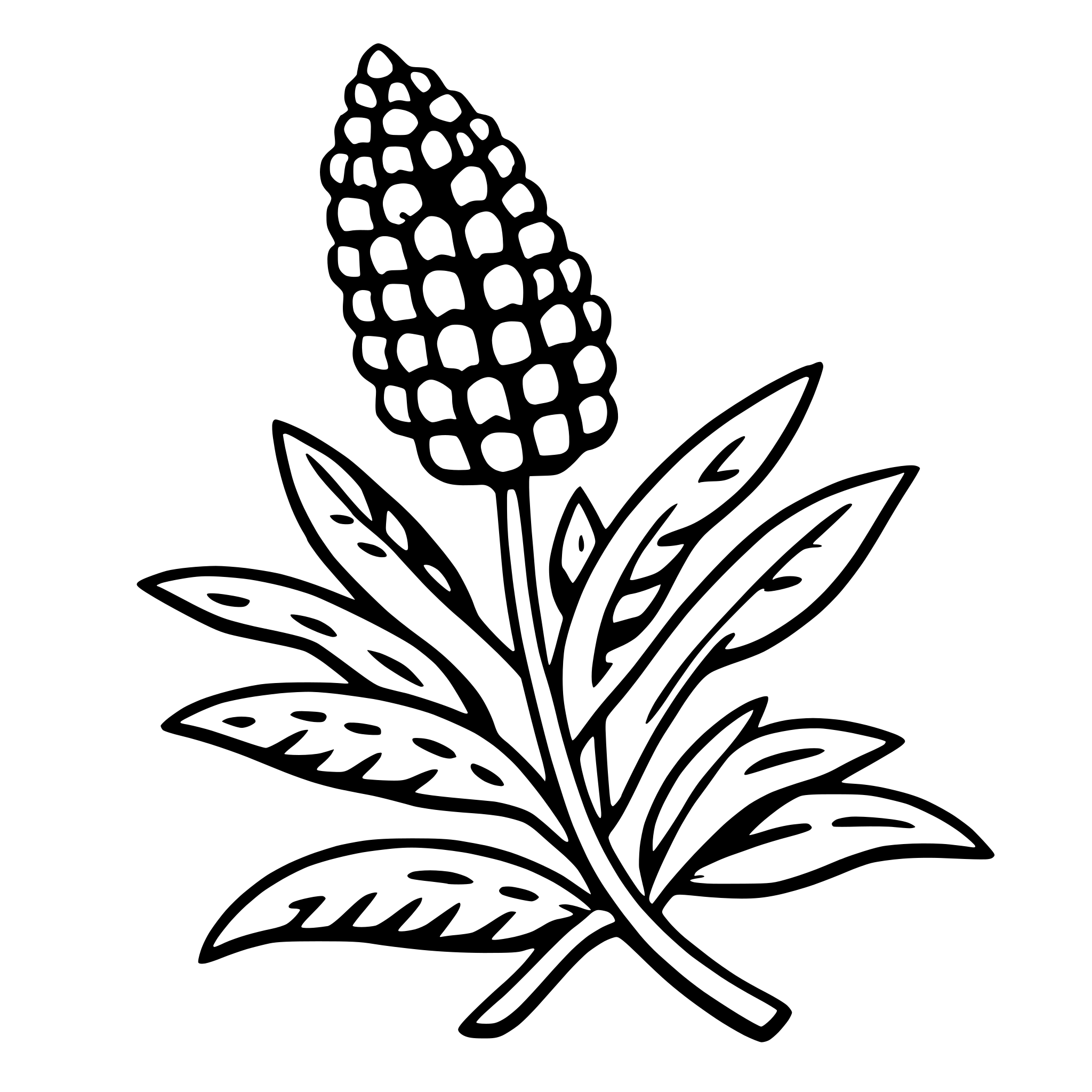 AI-generated SVG of a quinoa