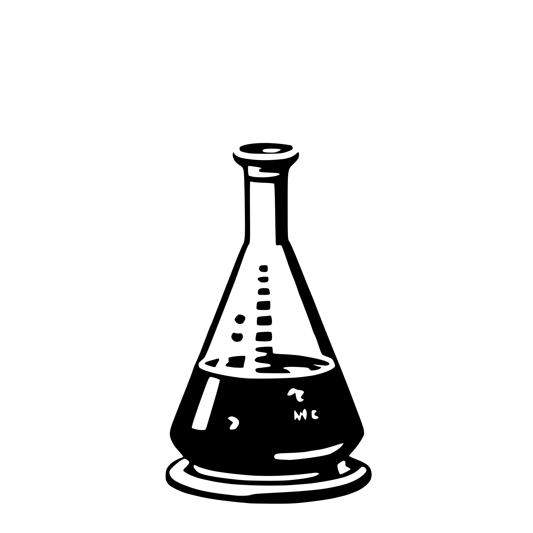 AI-generated SVG of 'erlenmeyer flask'