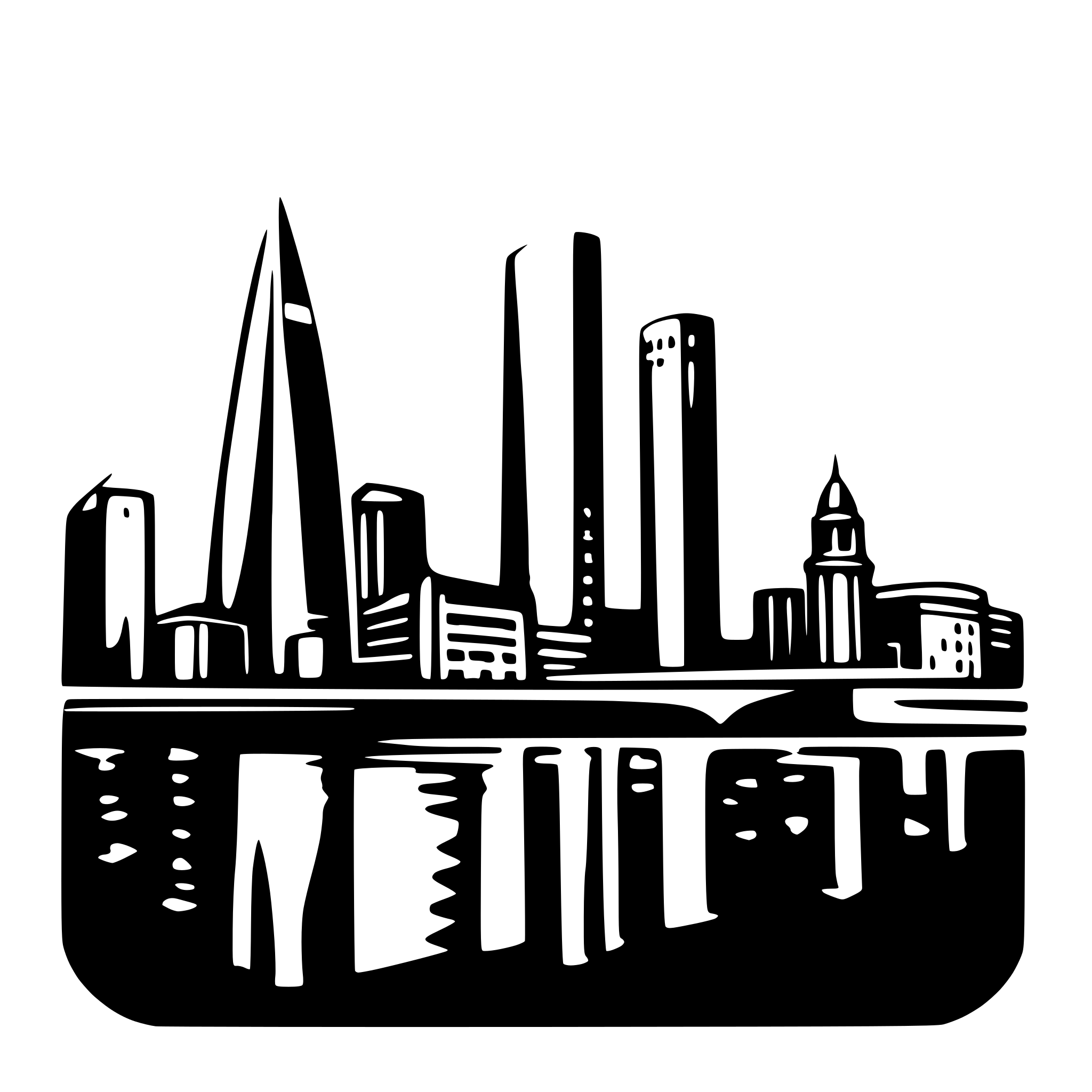 AI-generated SVG of 'Skyline Londen'