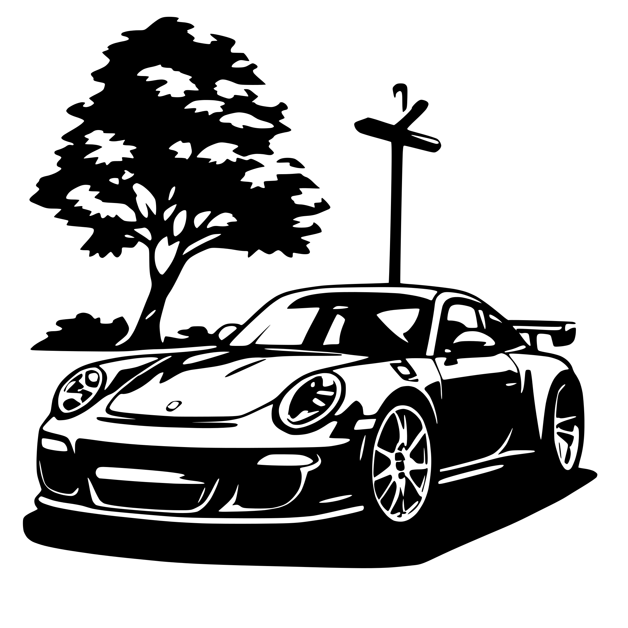 AI-generated SVG of 'porsche 911 997 gt3'