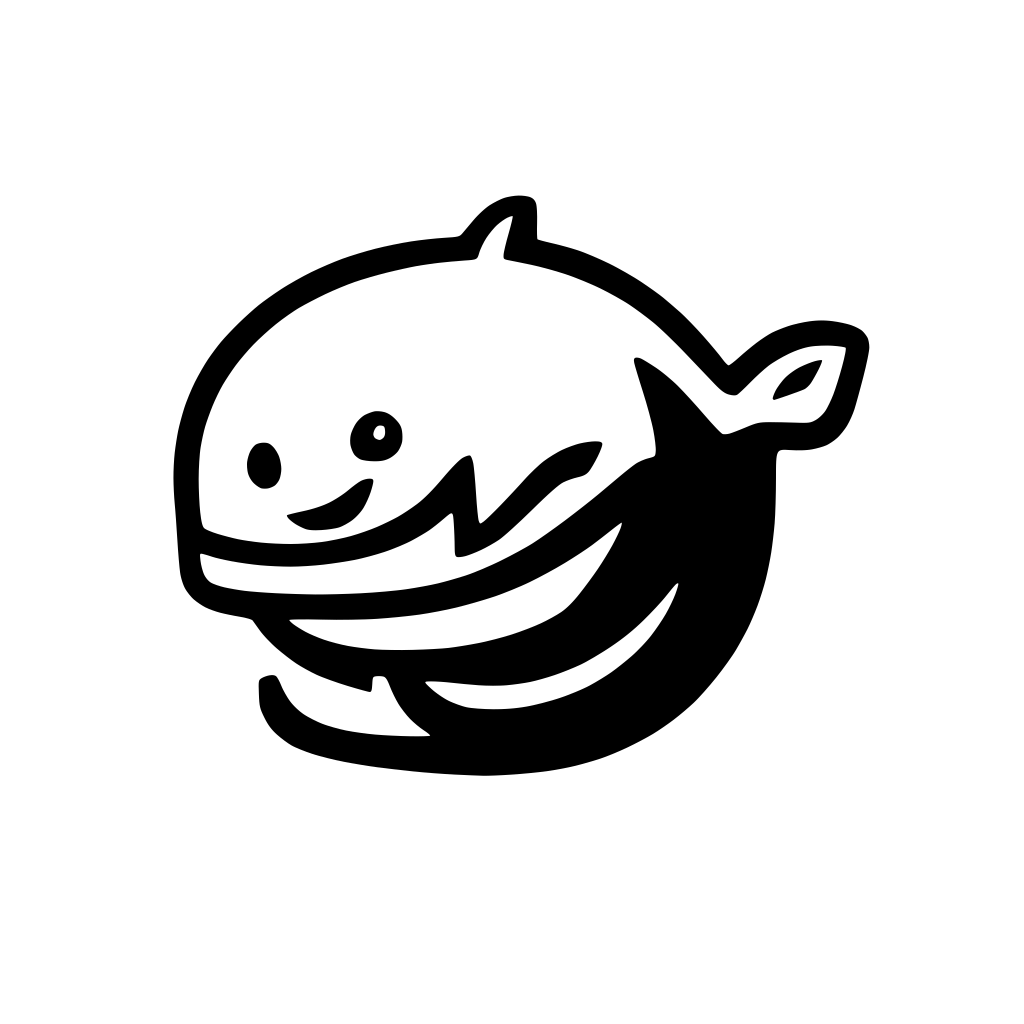 AI-generated SVG of 'solid whale icon'