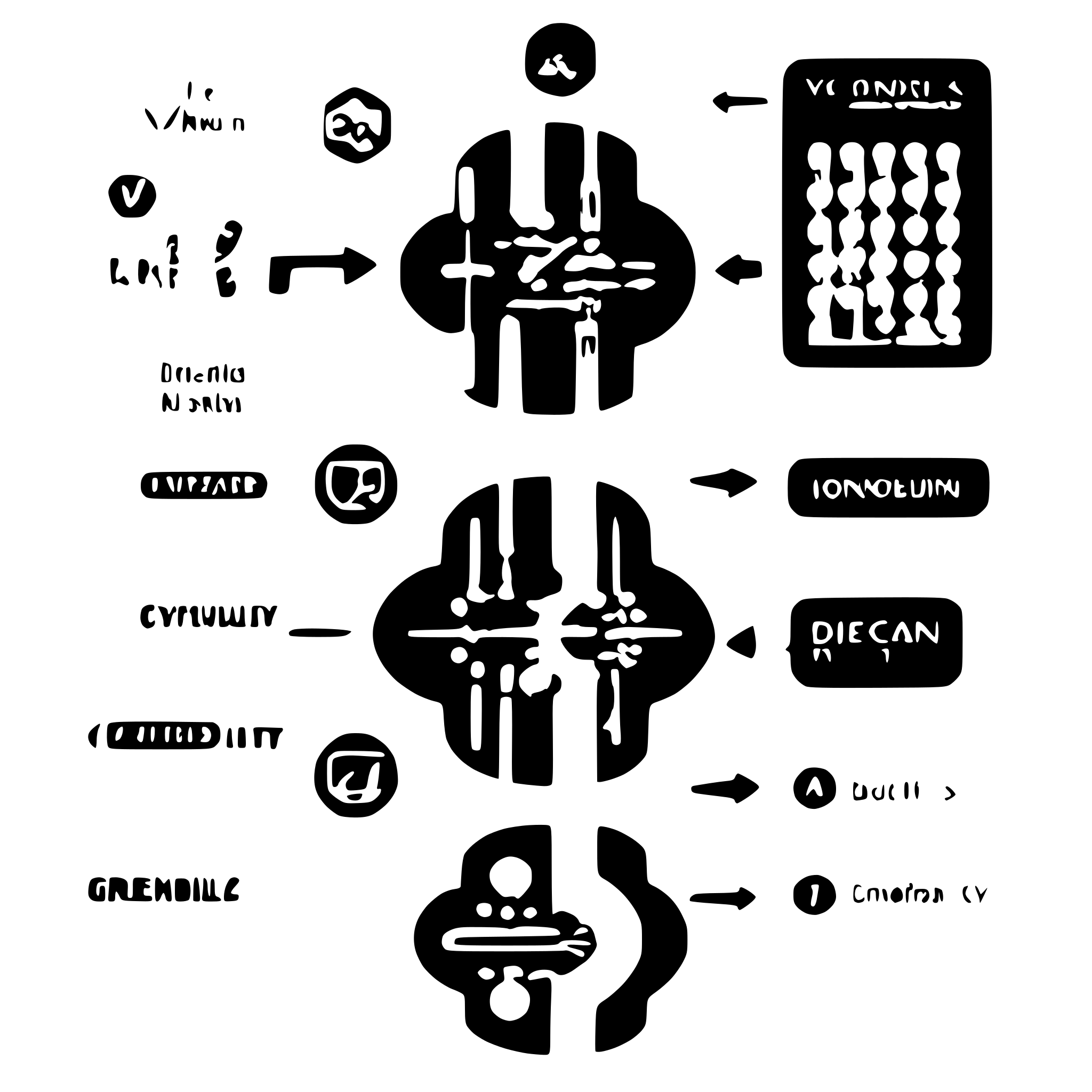 AI-generated SVG of a A diagram showing that with diffult CYP2D6 genotyping in biobanks linked with drug purchase and registries we can improve precision medicine and inform drug response