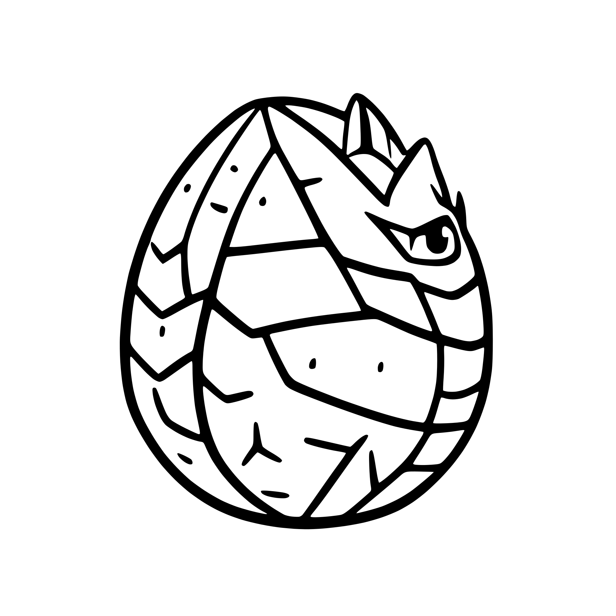 AI-generated SVG of 'dragon egg'