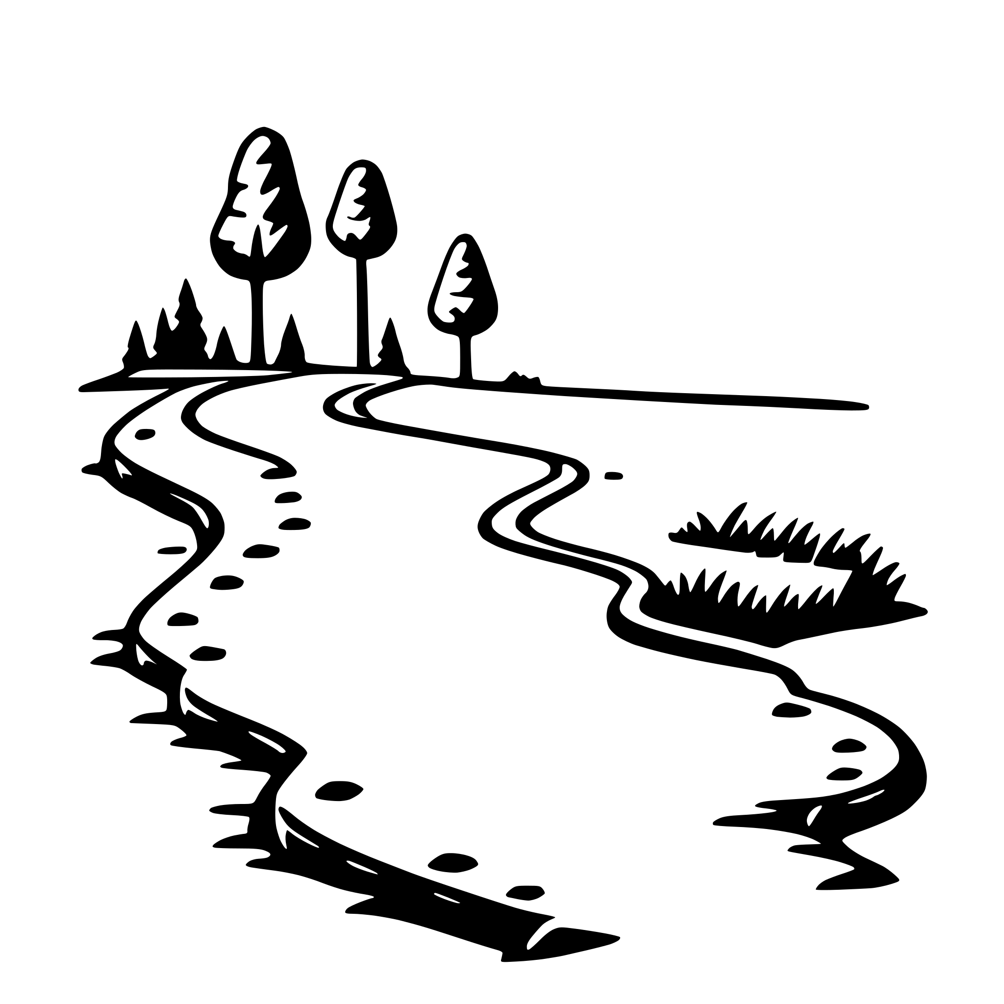 AI-generated SVG of 'road trip map'