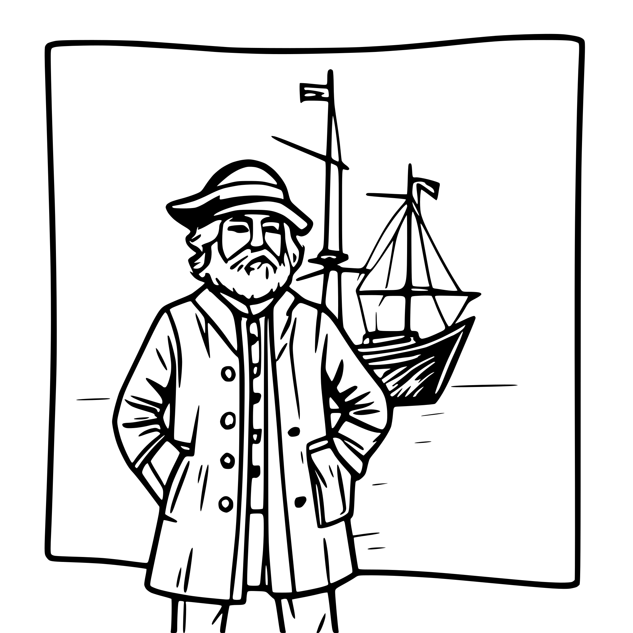AI-generated SVG of a Ferdinand Magellan stands at the harbor beside a large ship with the Spanish flag waving. The sky is orange at sunset, and the crew is preparing to set sail. AI-generated SVG of a Ferdinand Magellan stands at the harbor beside a large ship with the Spanish flag waving. The sky is orange at sunset, and the crew is preparing to set sail.
