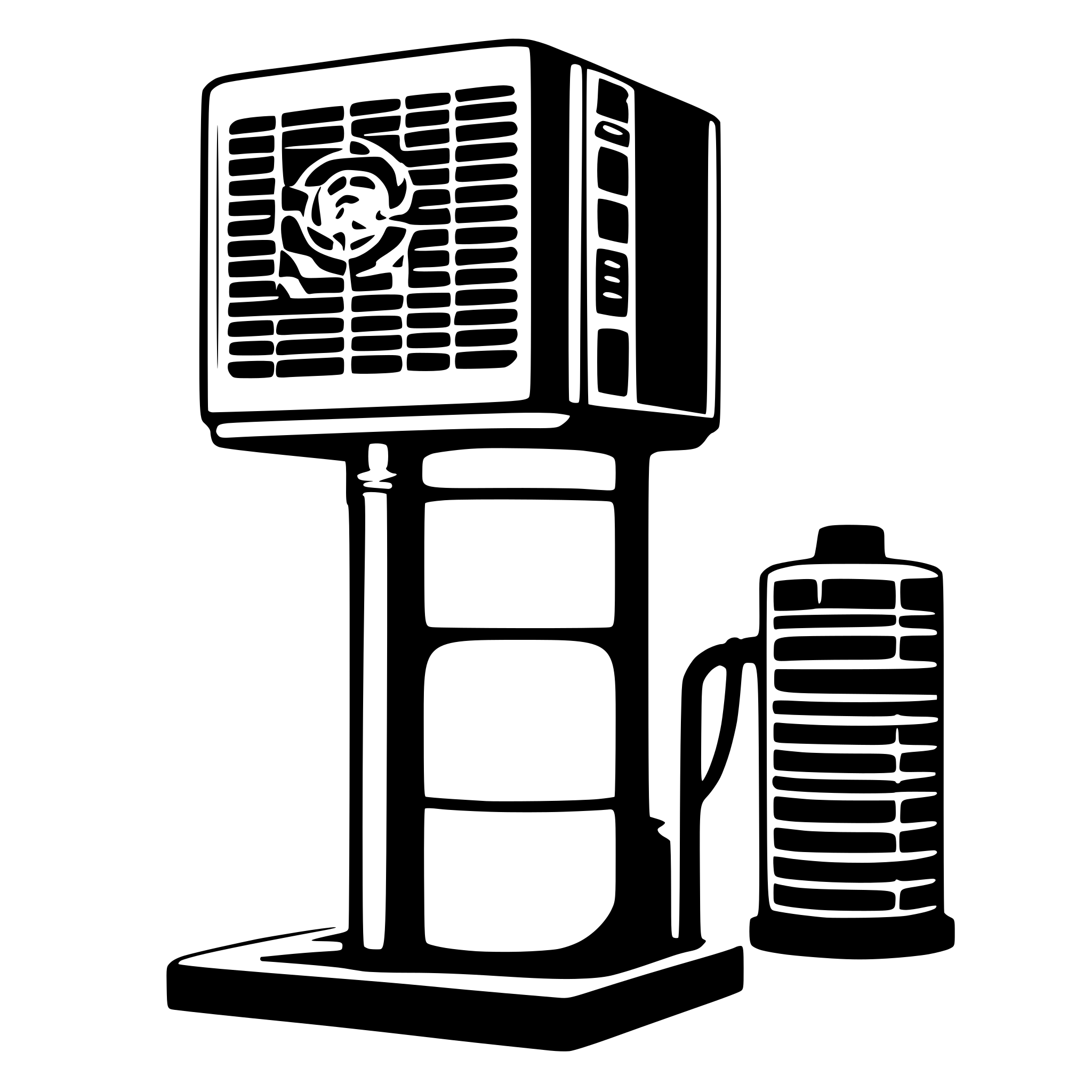 AI-generated SVG of 'HEAT PUMP SYMBOL FOR SCADA'