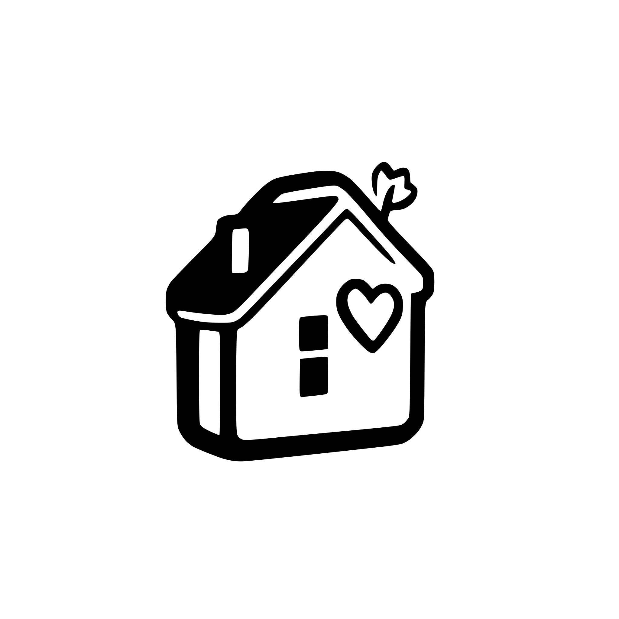AI-generated SVG of a Home 2d icon modern heart