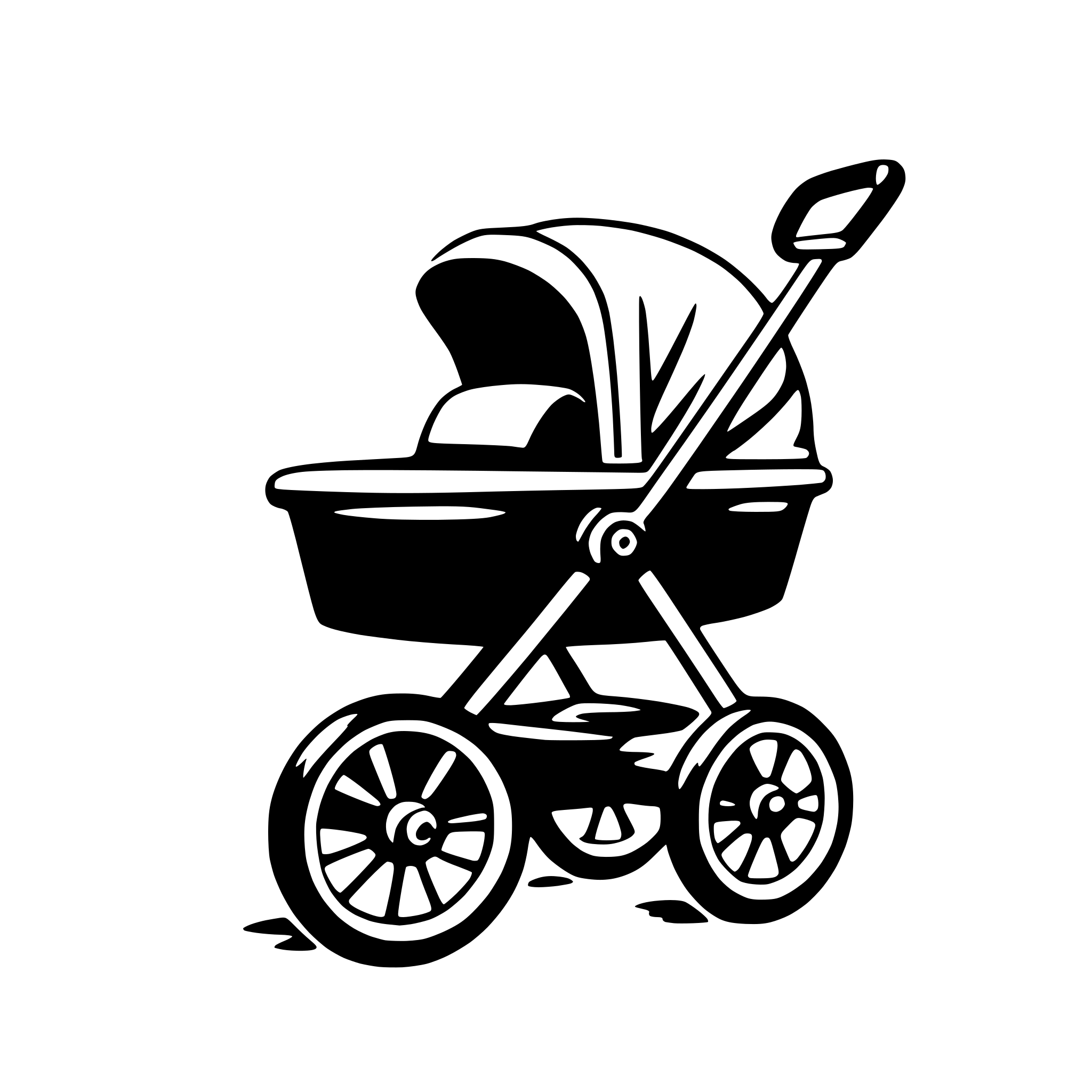 AI-generated SVG of 'stroller'