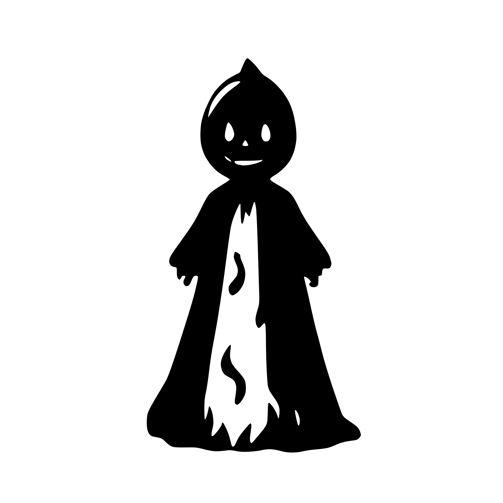 AI-generated SVG of 'spookey ghost'
