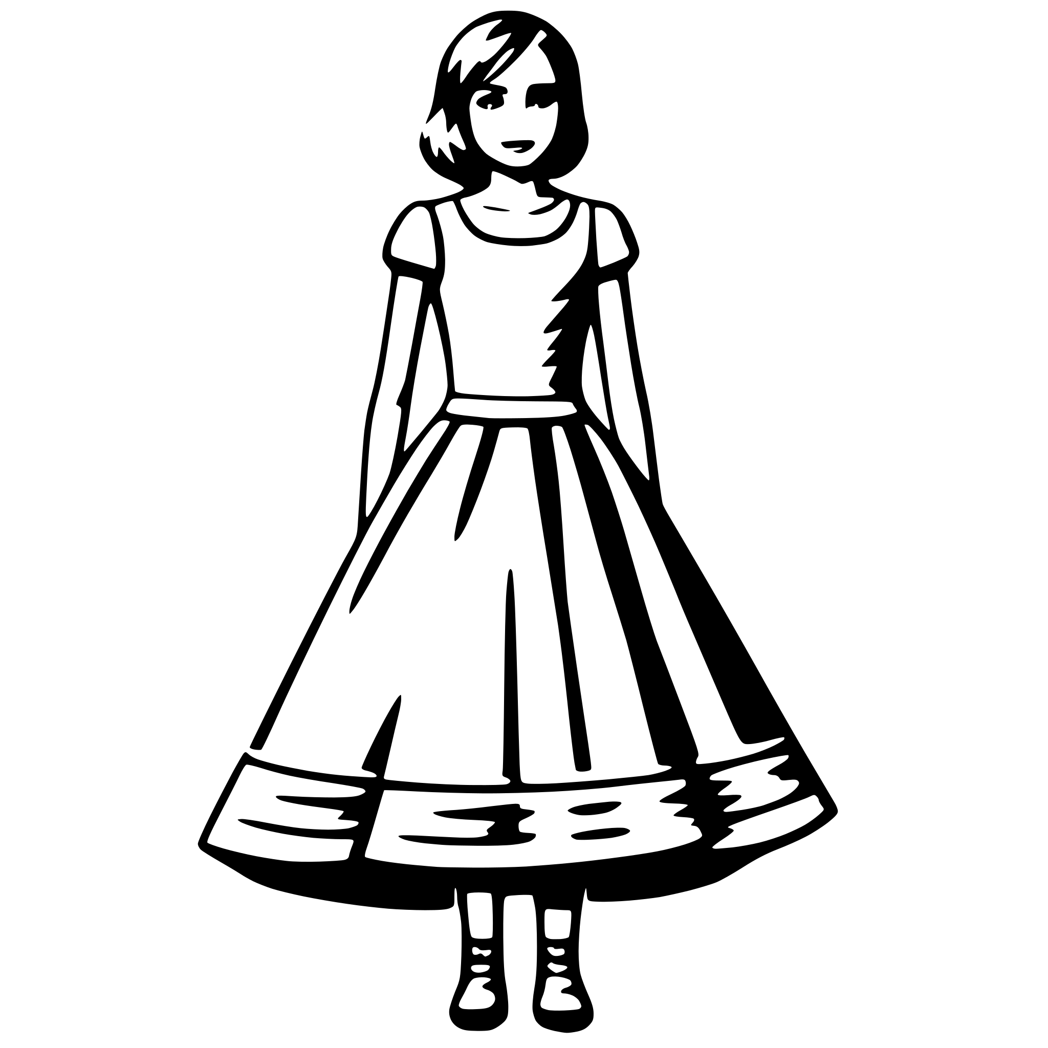 AI-generated SVG of a dress