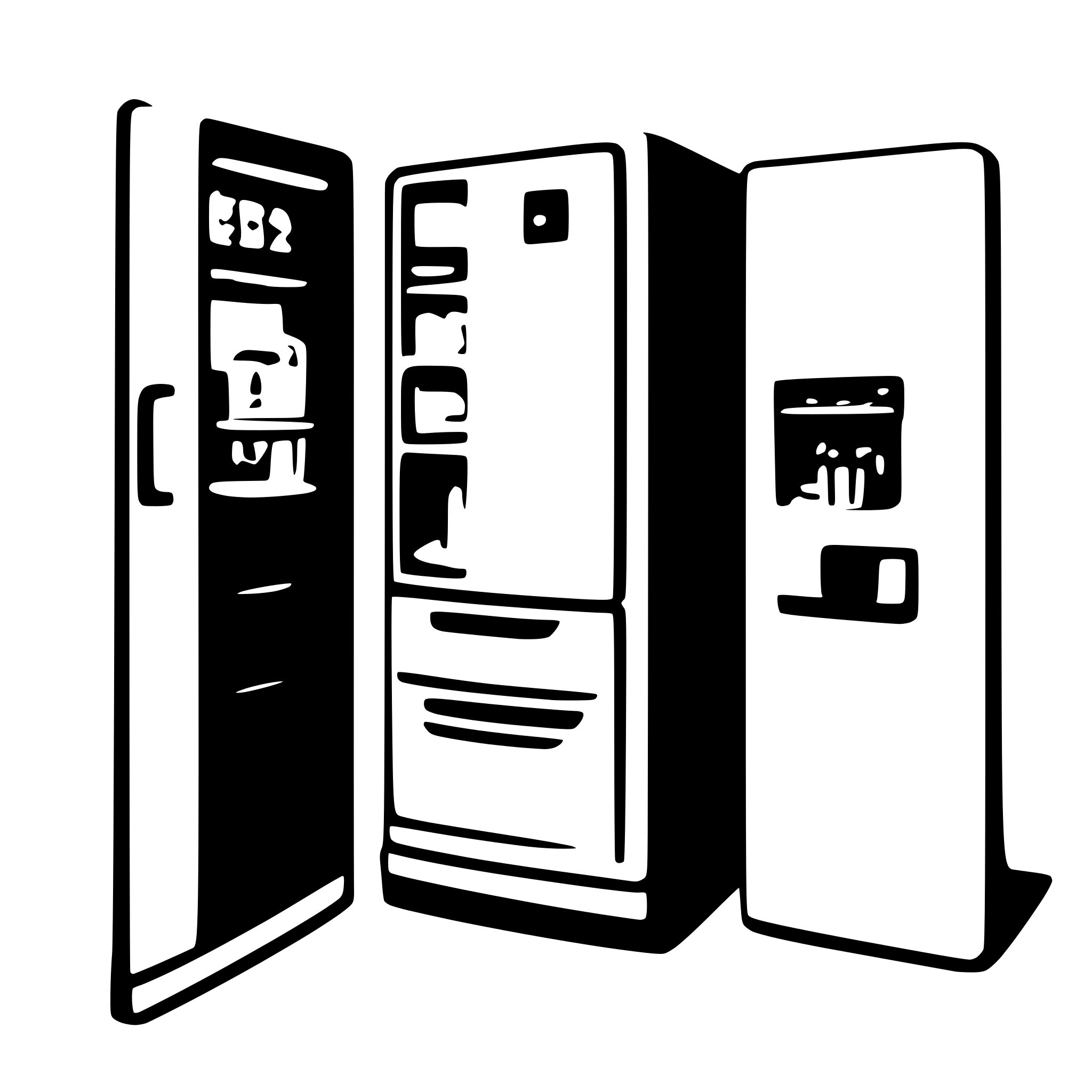 AI-generated SVG of a french door refrigerator