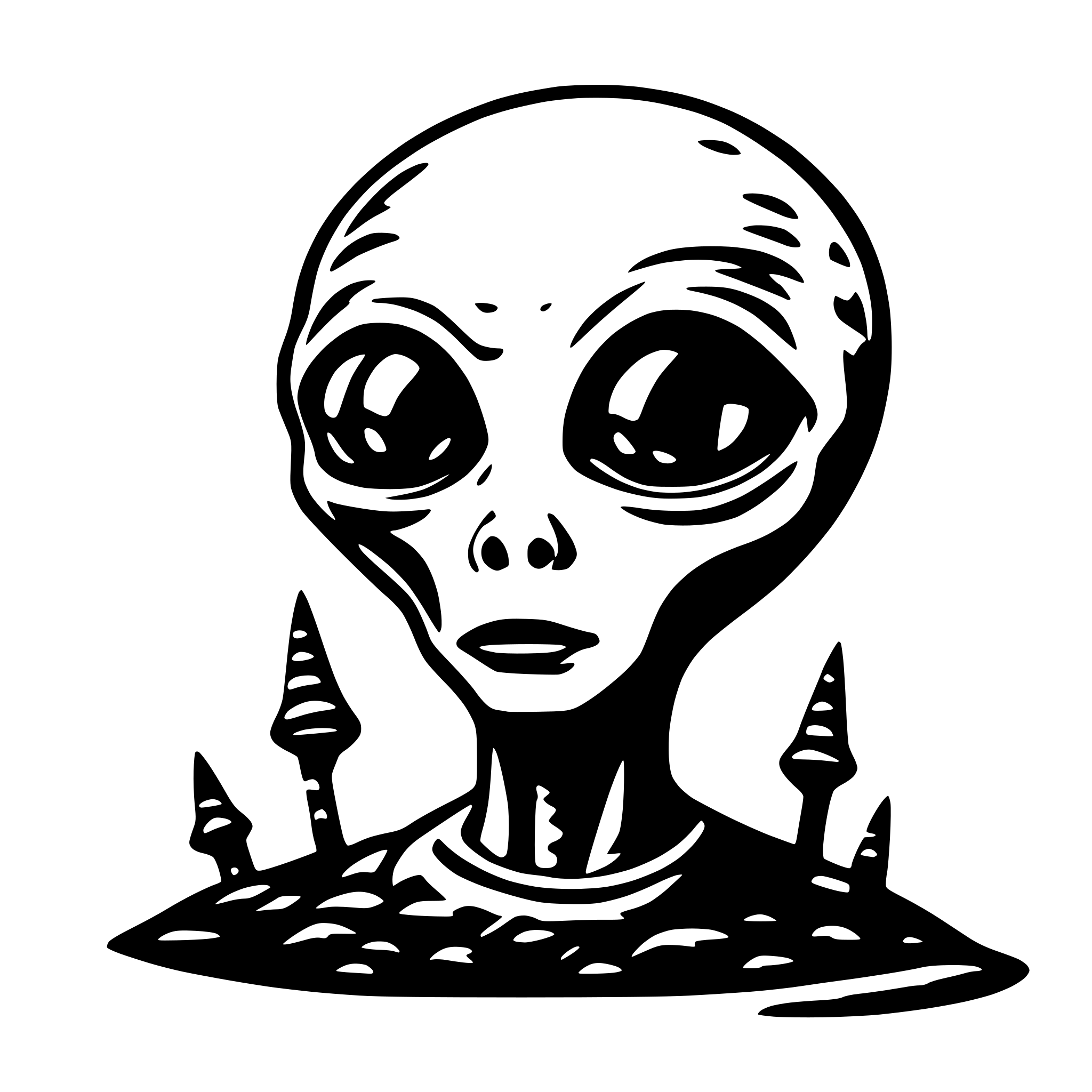 AI-generated SVG of 'alien text'