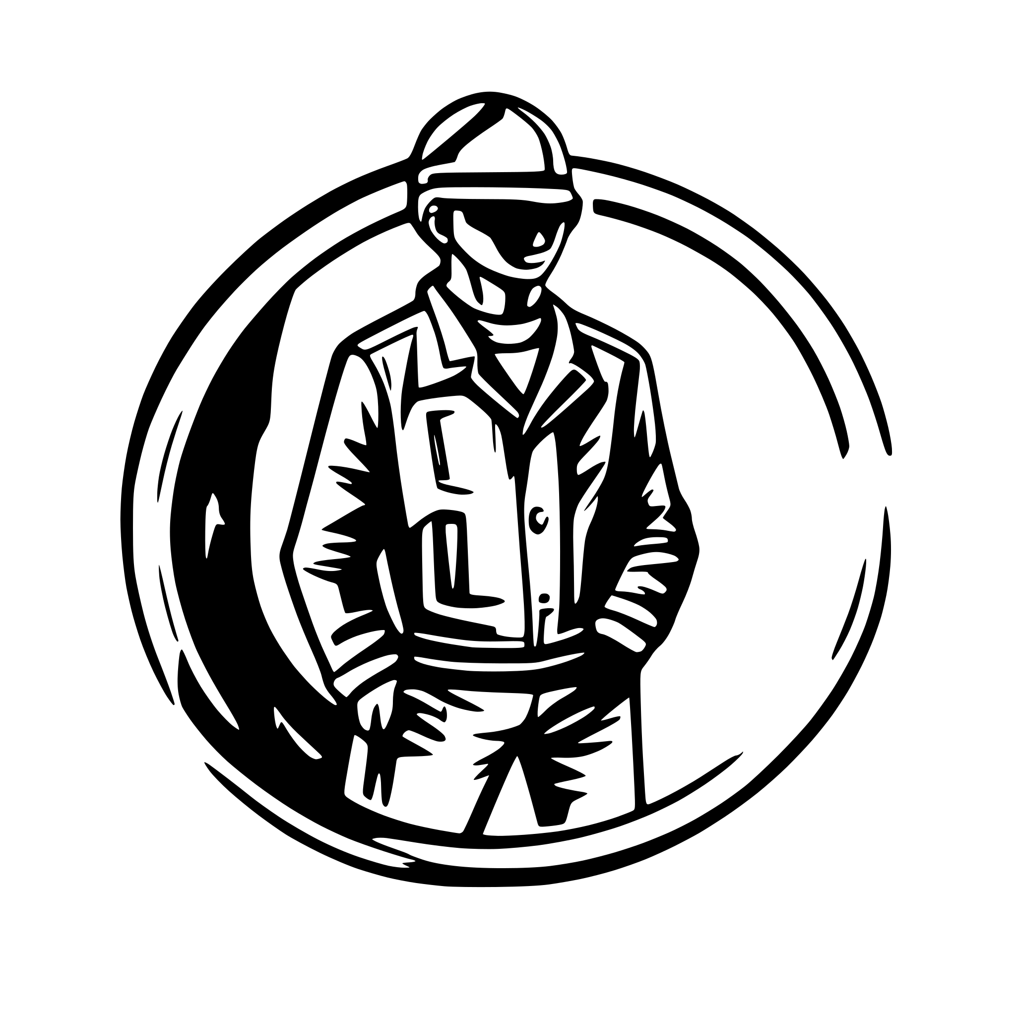 AI-generated SVG of a create a logo for a men's clothing brand for a persona "a man between 30 and 40 years old, a member of an American motorcycle club who became a Christian but is still tough and resolved, but now with principles. "Redeemed"