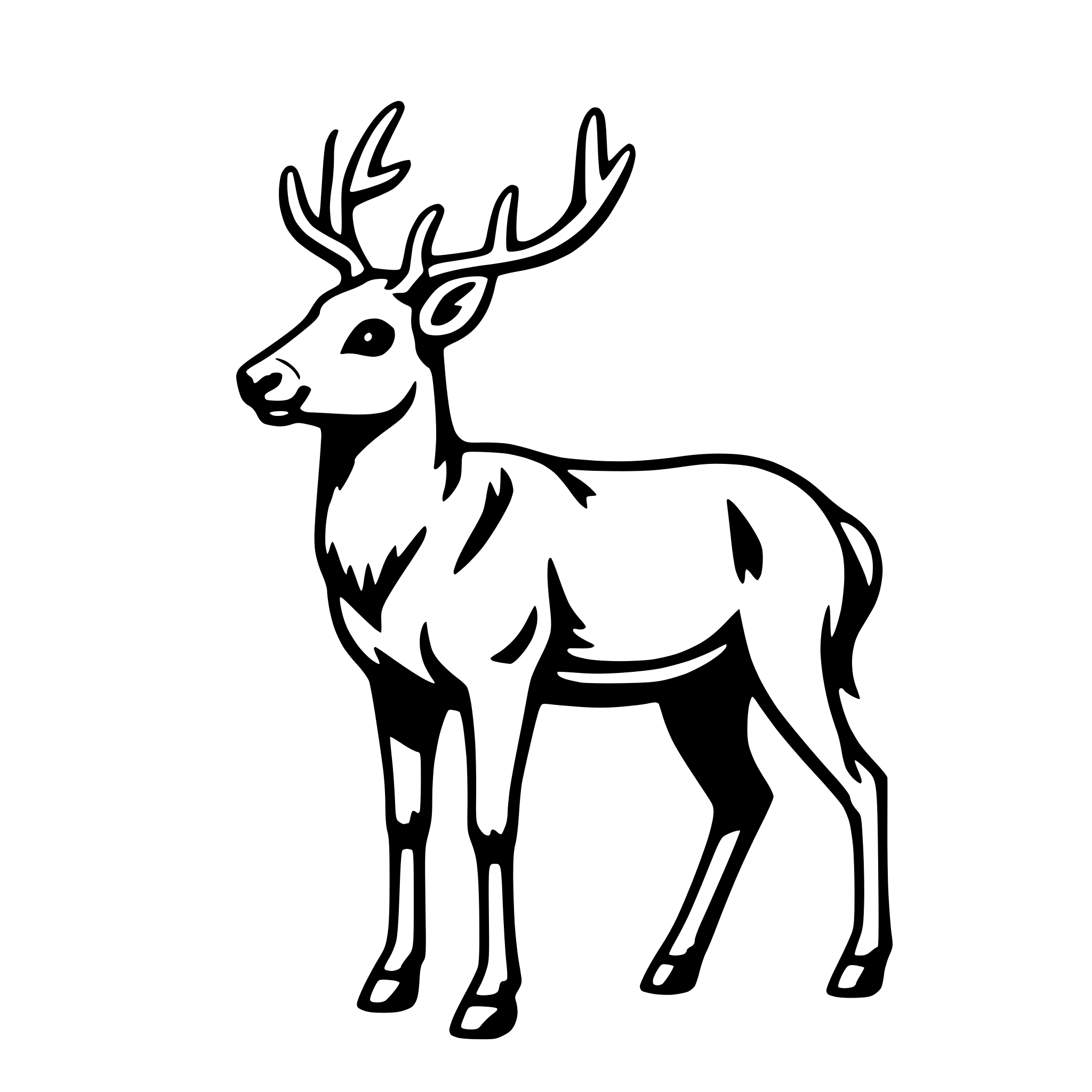 AI-generated SVG of a deer