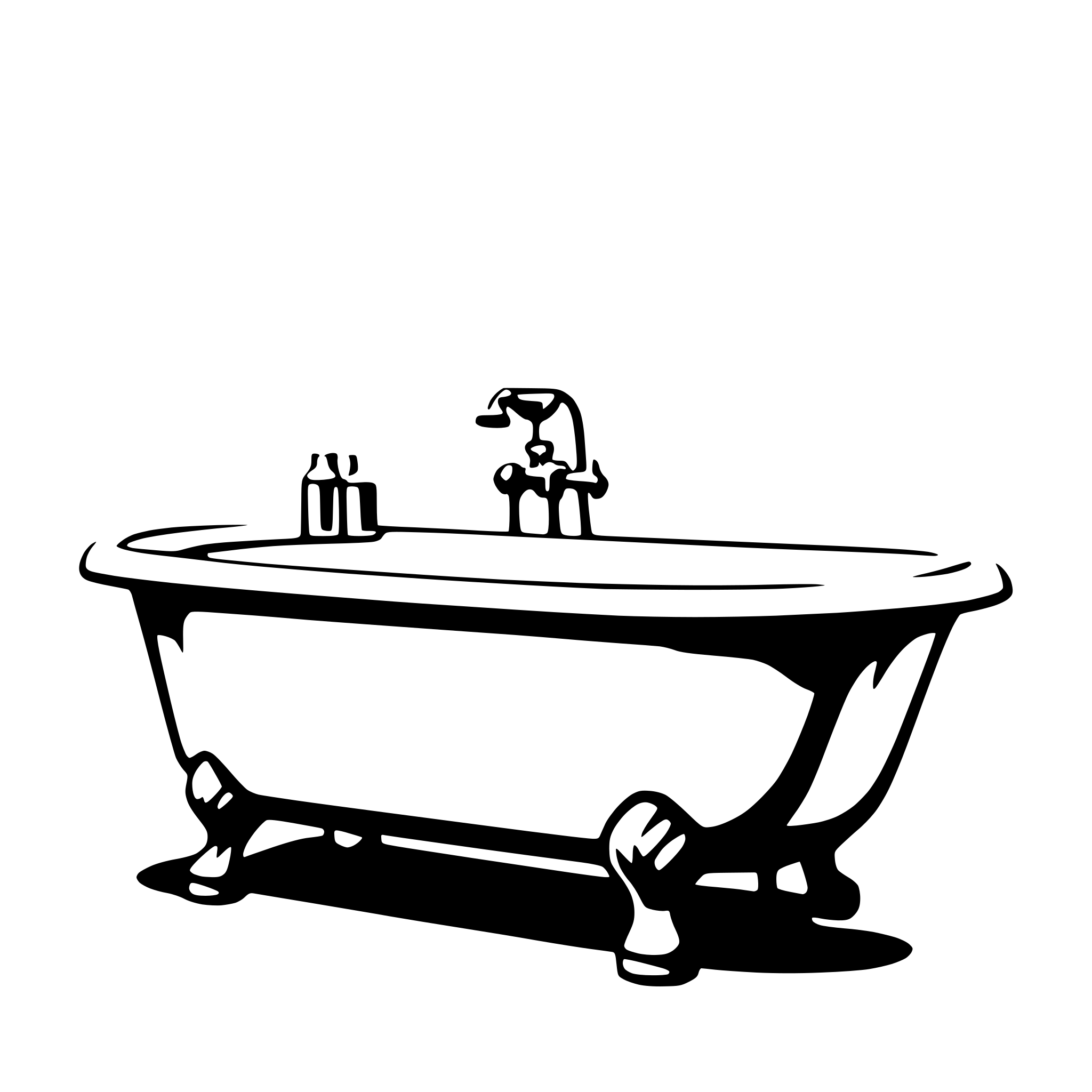 AI-generated SVG of a bathtub